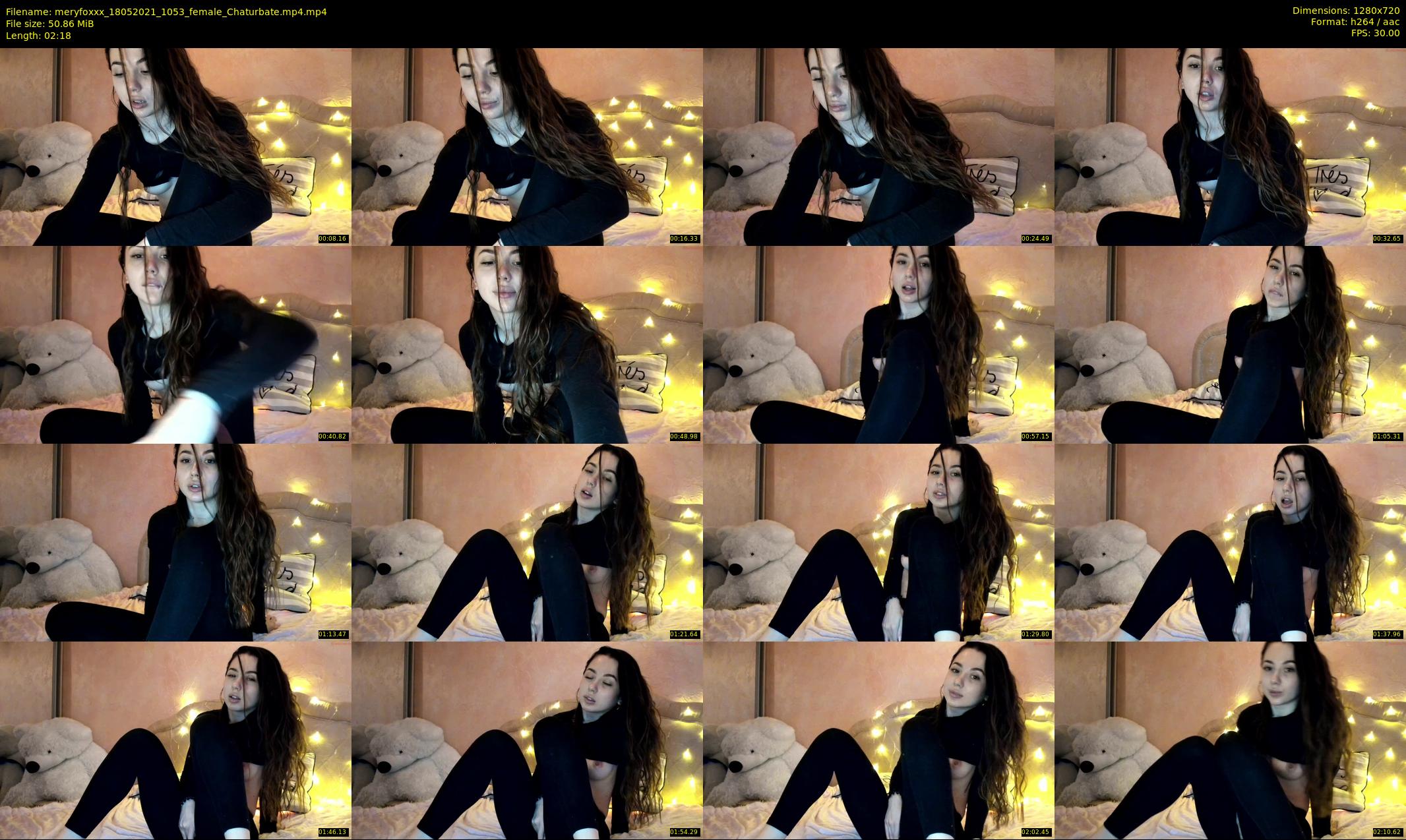 meryfoxxx — 3 minute Chaturbate female cam show recording, 720p, May 18, 2021