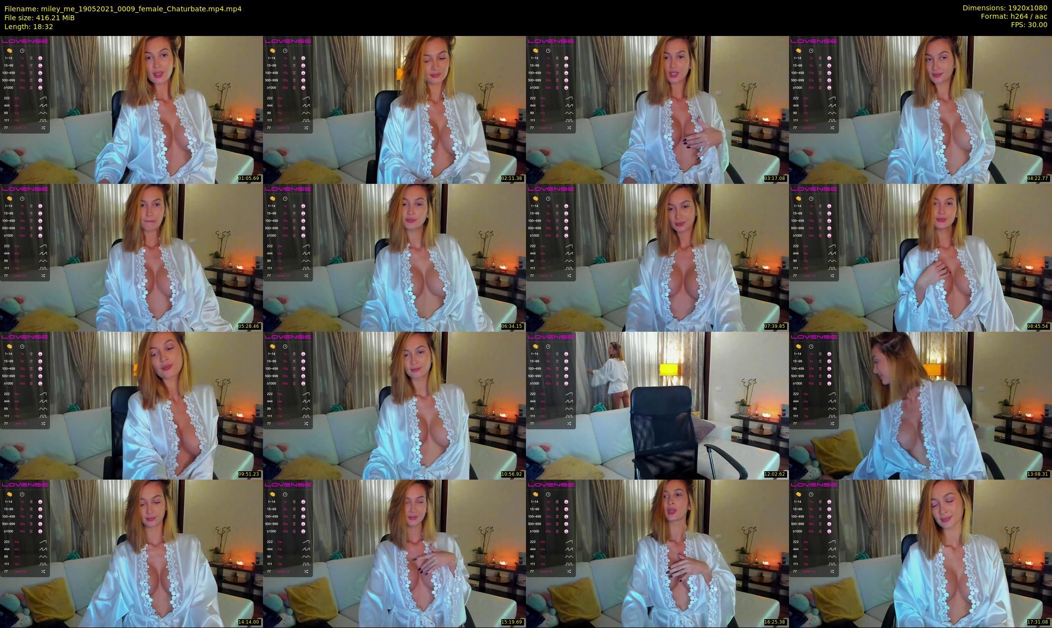 miley_me — 19 minute Chaturbate female cam show recording, 1080p, May 19, 2021