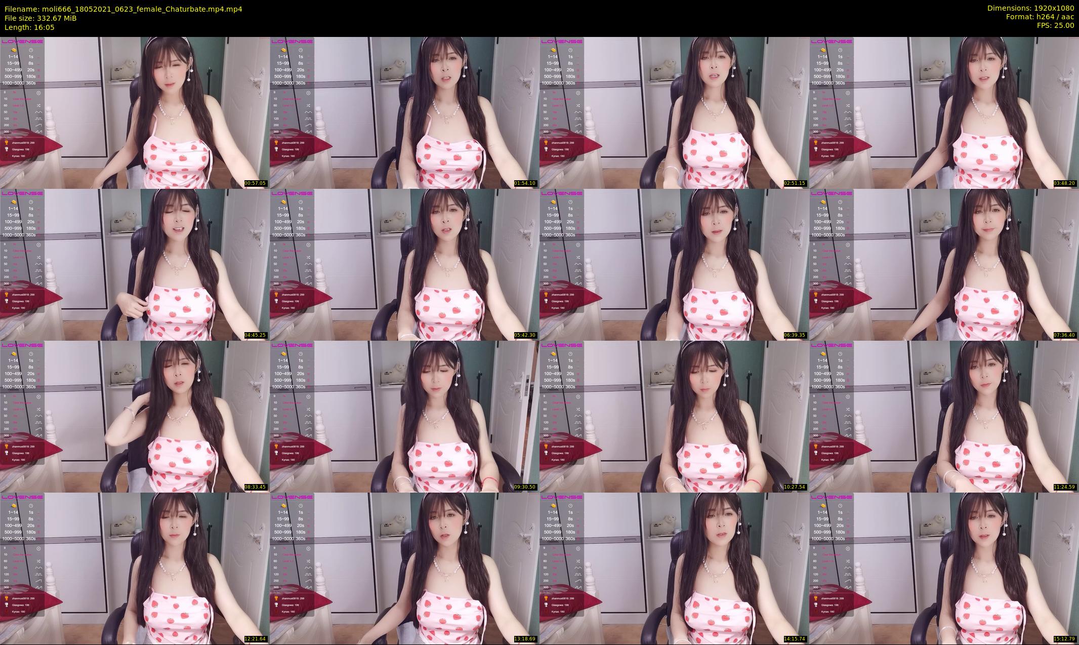 moli666 — 17 minute Chaturbate female cam show recording, 1080p, May 18, 2021