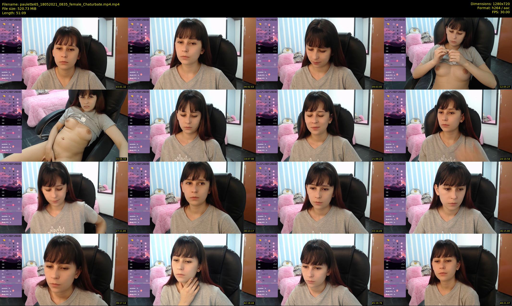 paulette65 — 52 minute Chaturbate female cam show recording, 720p, May 18, 2021