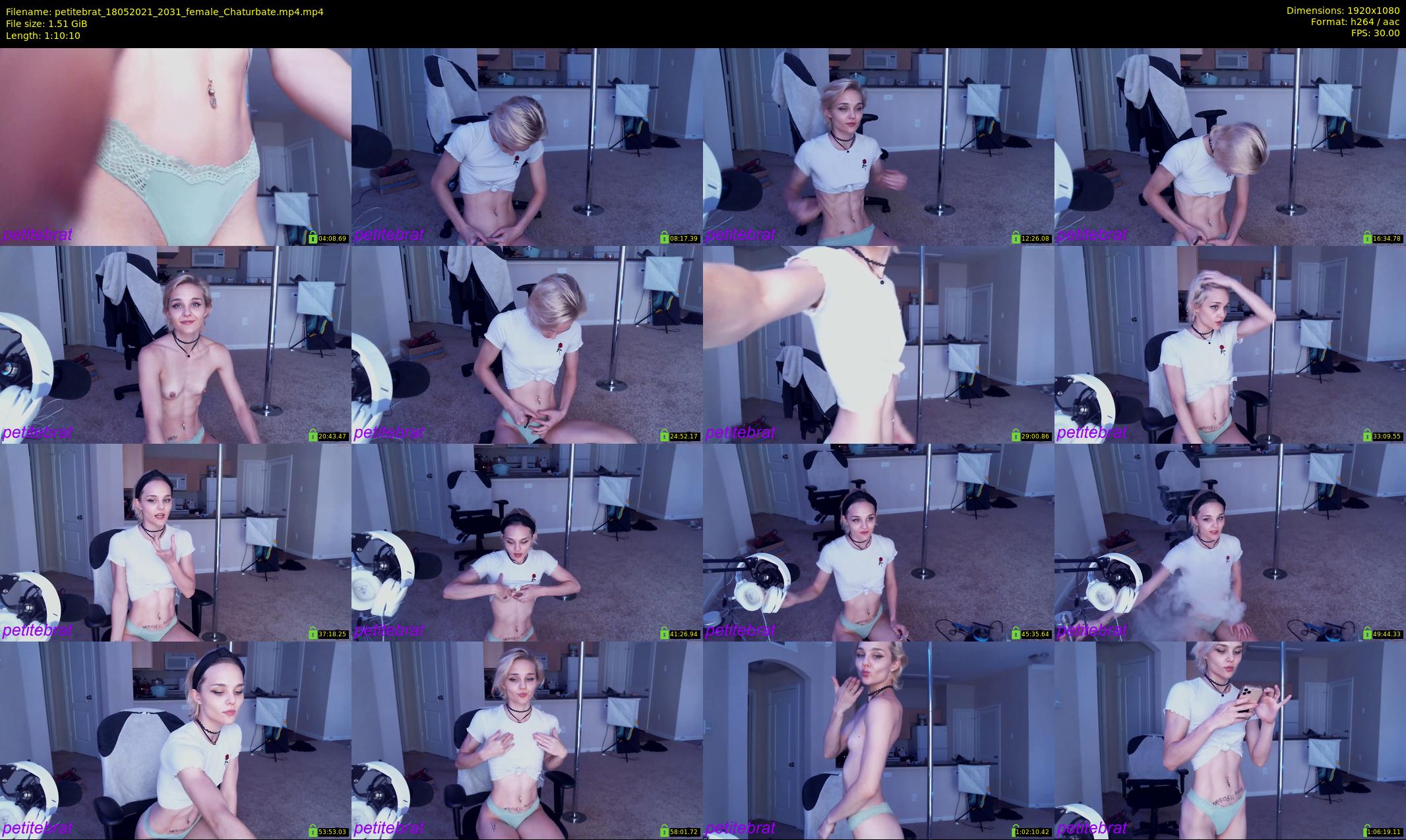 petitebrat — 71 minute Chaturbate female cam show recording, 1080p, May 18, 2021