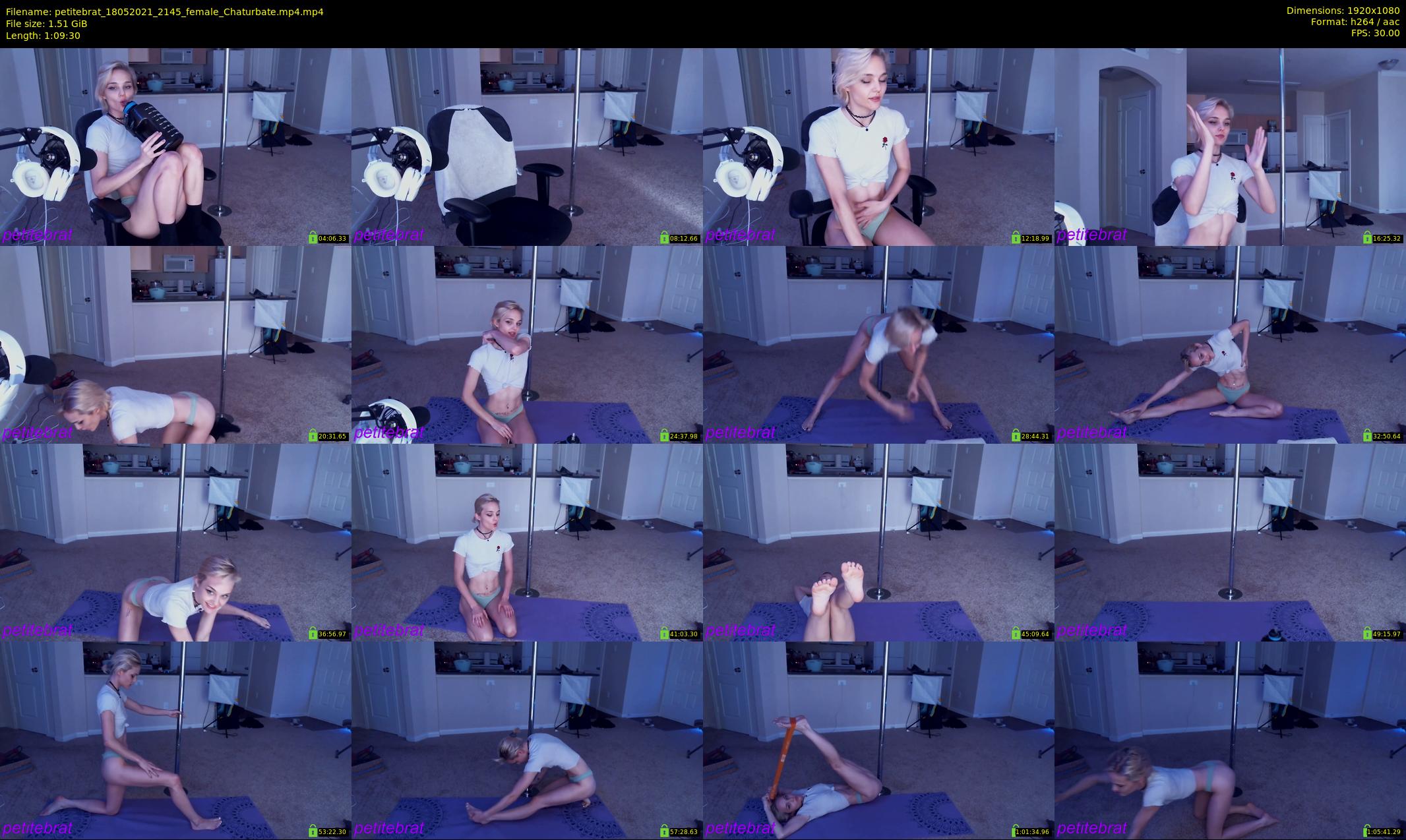 petitebrat — 70 minute Chaturbate female cam show recording, 1080p, May 18, 2021