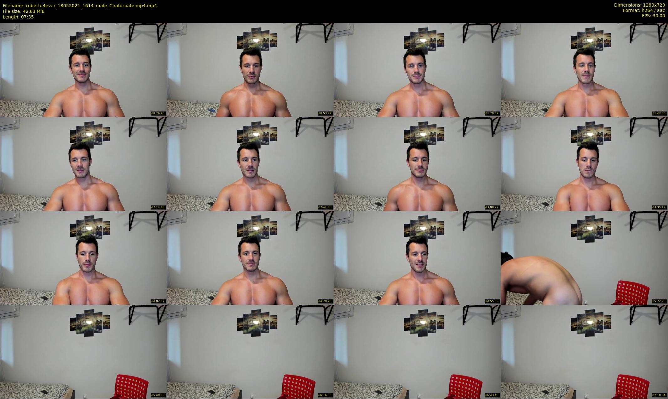 roberto4ever — 8 minute Chaturbate male cam show recording, 720p, May 18, 2021