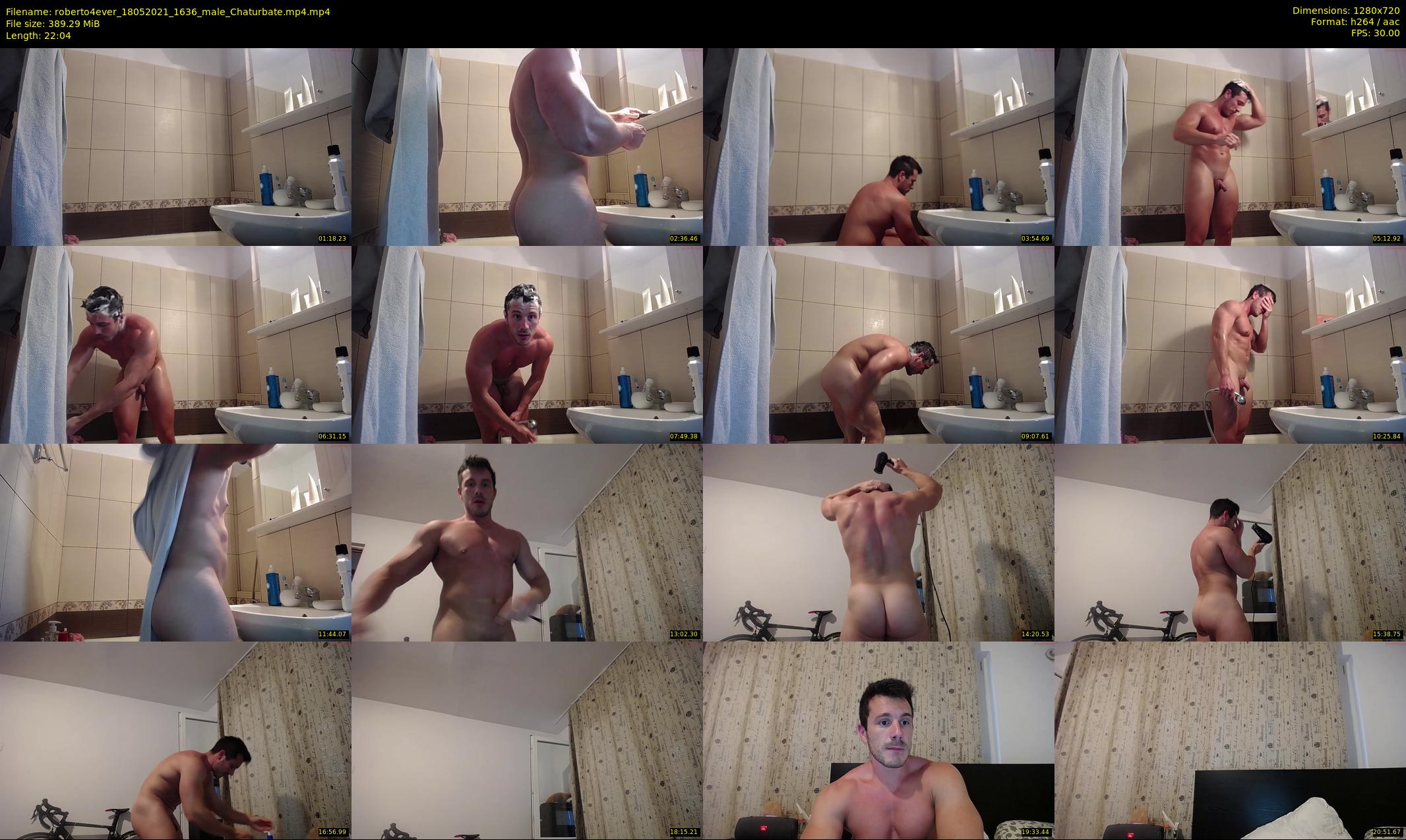 roberto4ever — 23 minute Chaturbate male cam show recording, 720p, May 18, 2021