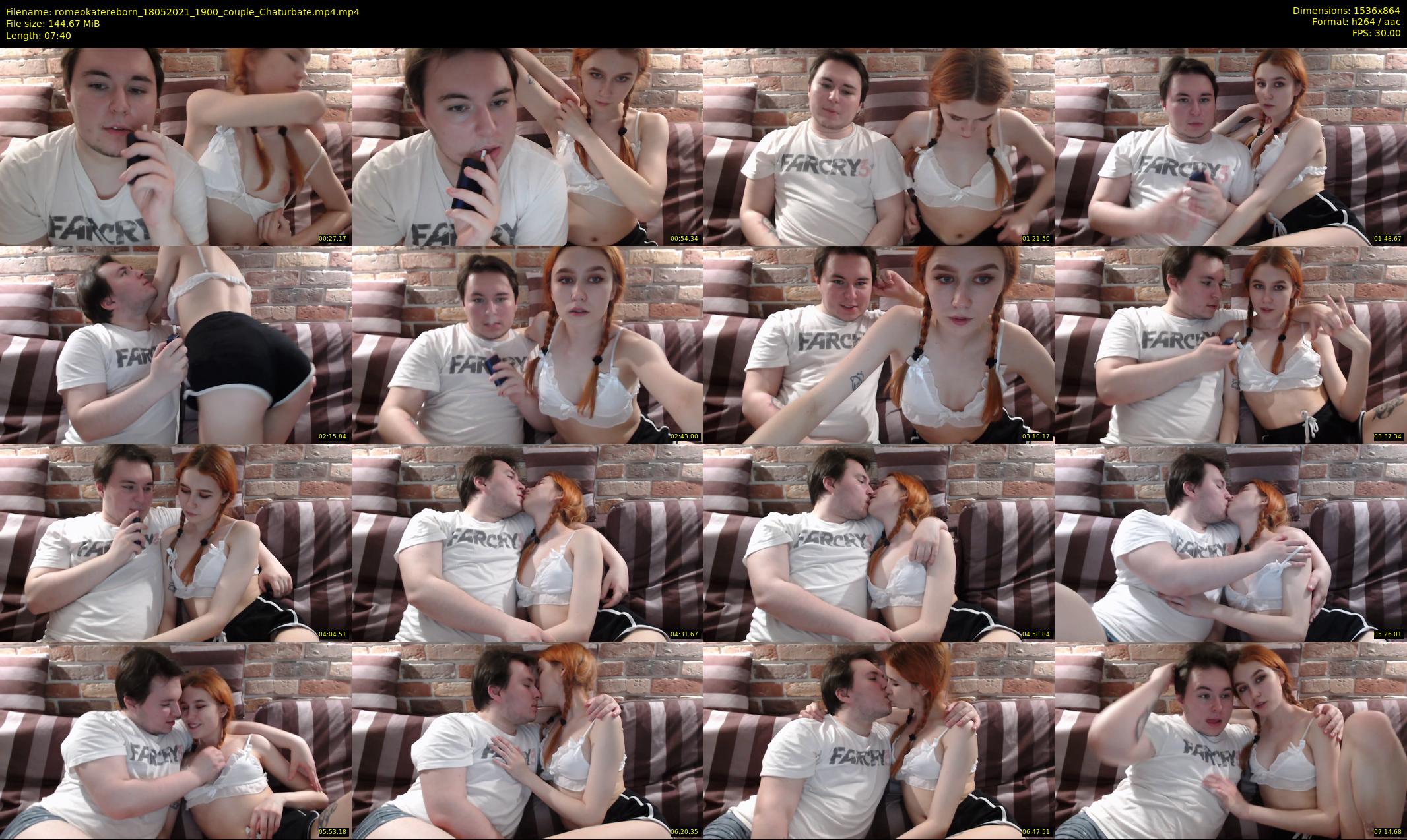 romeokatereborn — 8 minute Chaturbate couple cam show recording, 720p, May 18, 2021