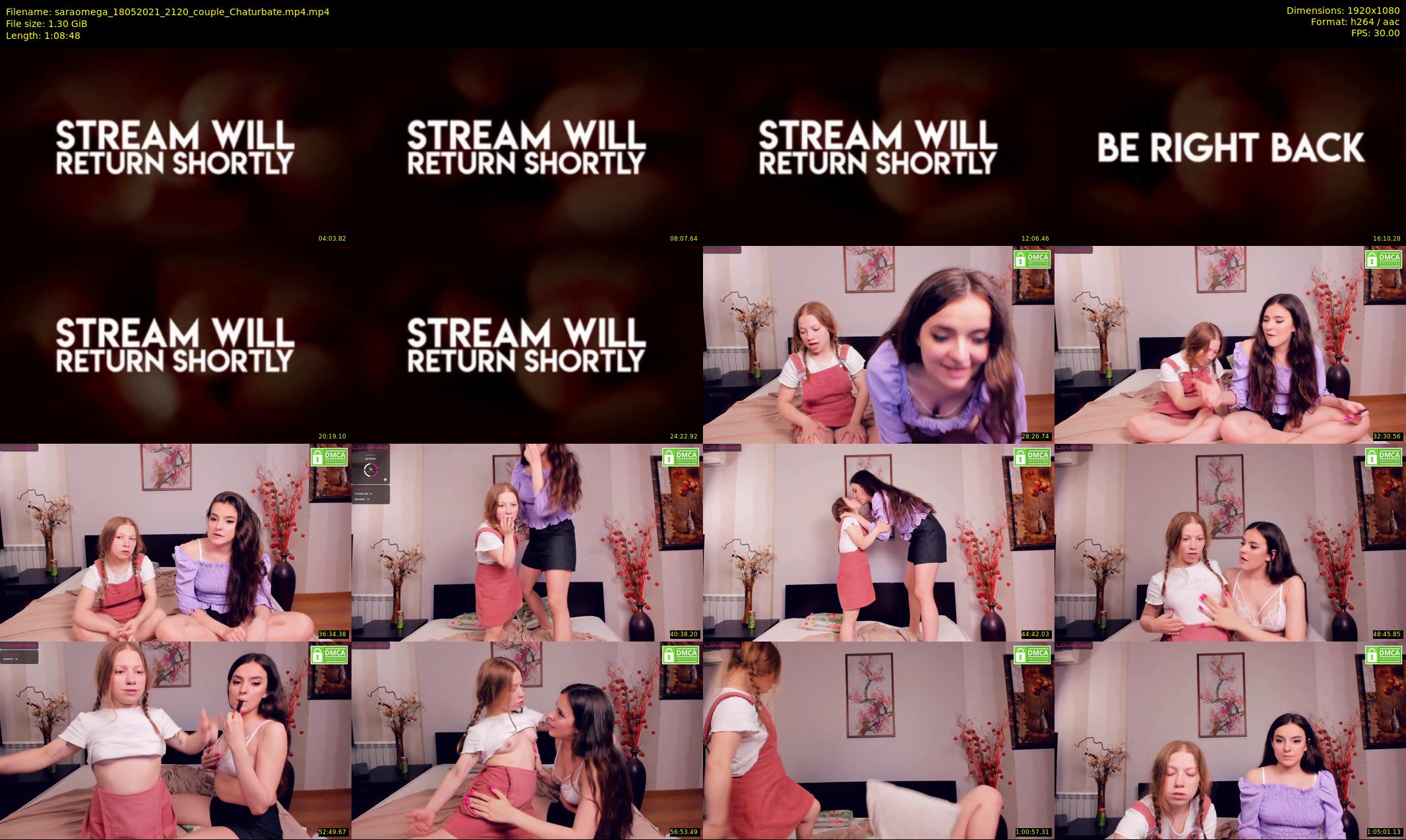 saraomega — 69 minute Chaturbate couple cam show recording, 1080p, May 18, 2021