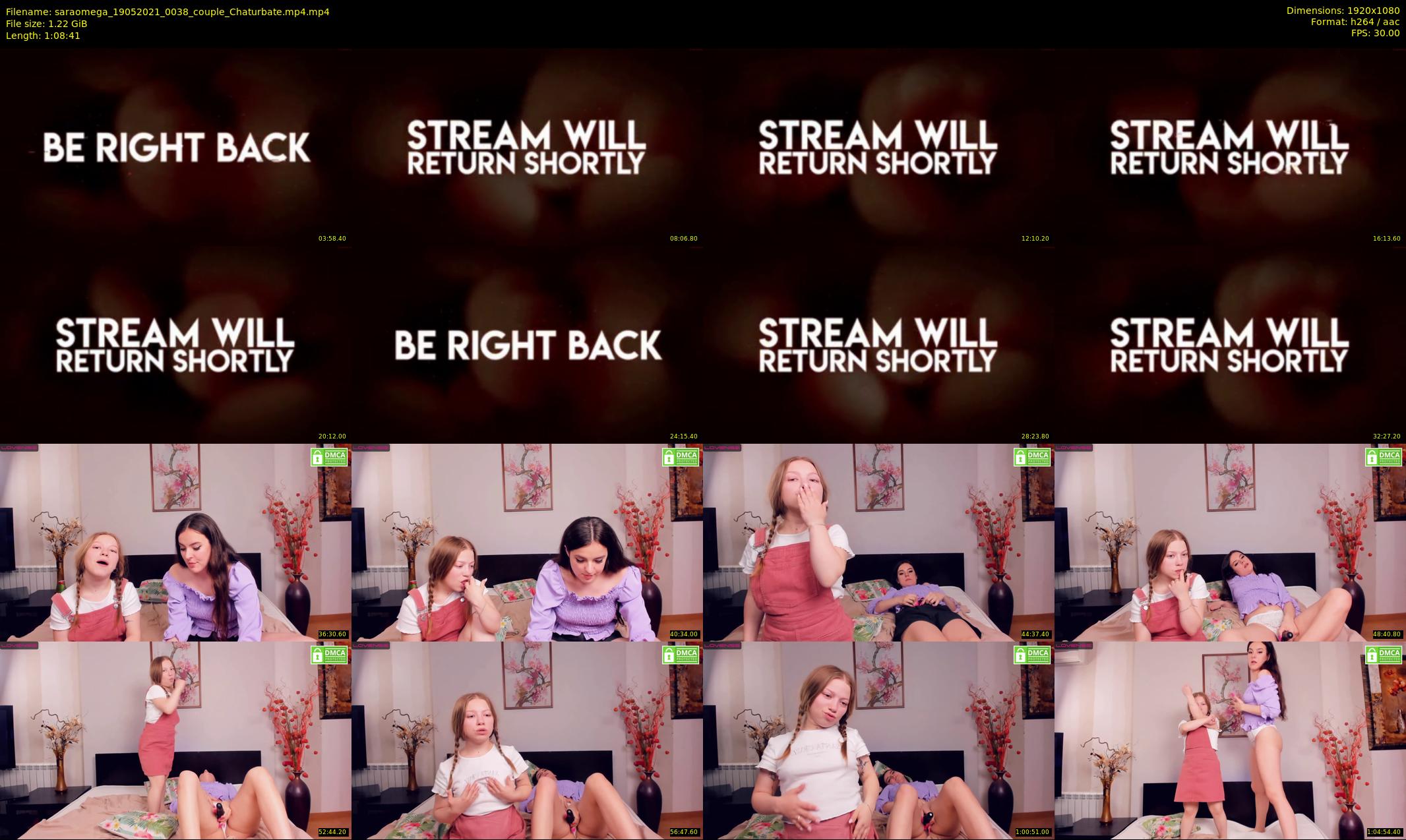 saraomega — 69 minute Chaturbate couple cam show recording, 1080p, May 19, 2021