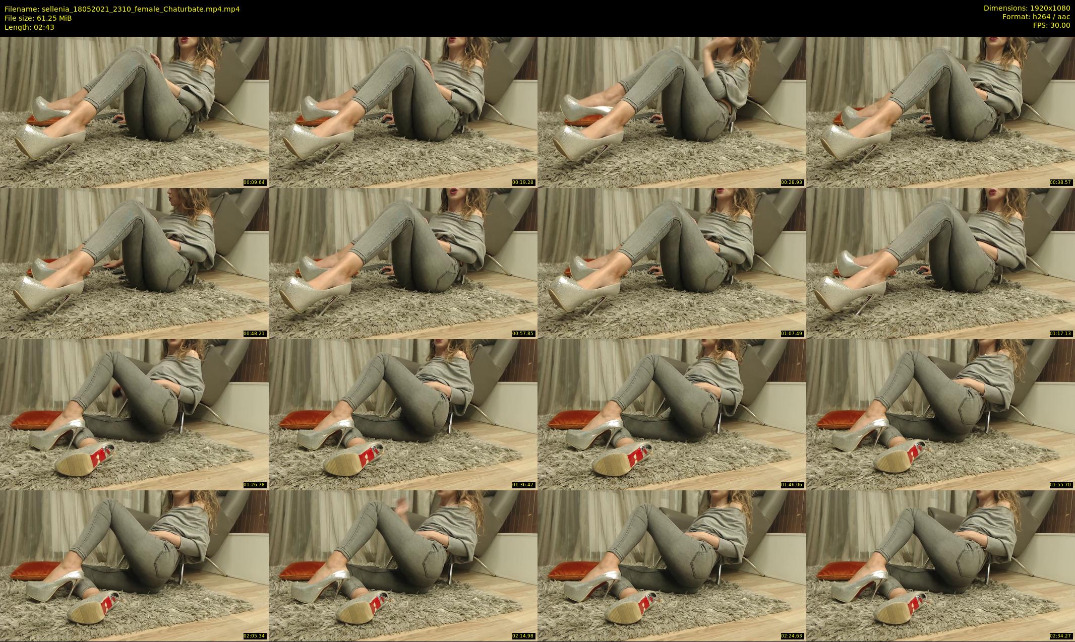 sellenia — 3 minute Chaturbate female cam show recording, 1080p, May 18, 2021