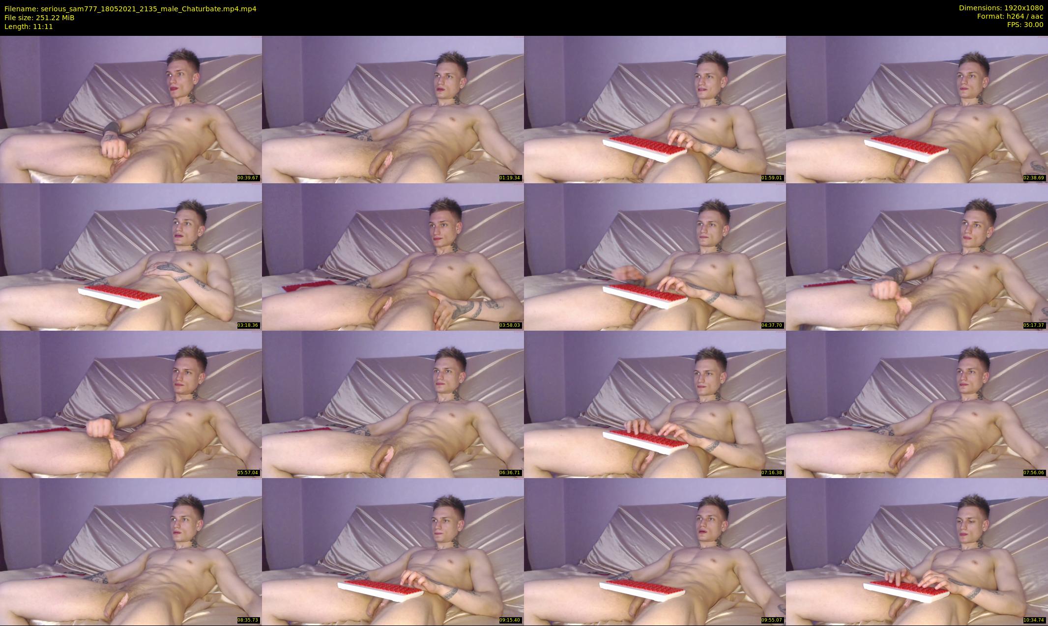 serious_sam777 — 12 minute Chaturbate male cam show recording, 1080p, May 18, 2021