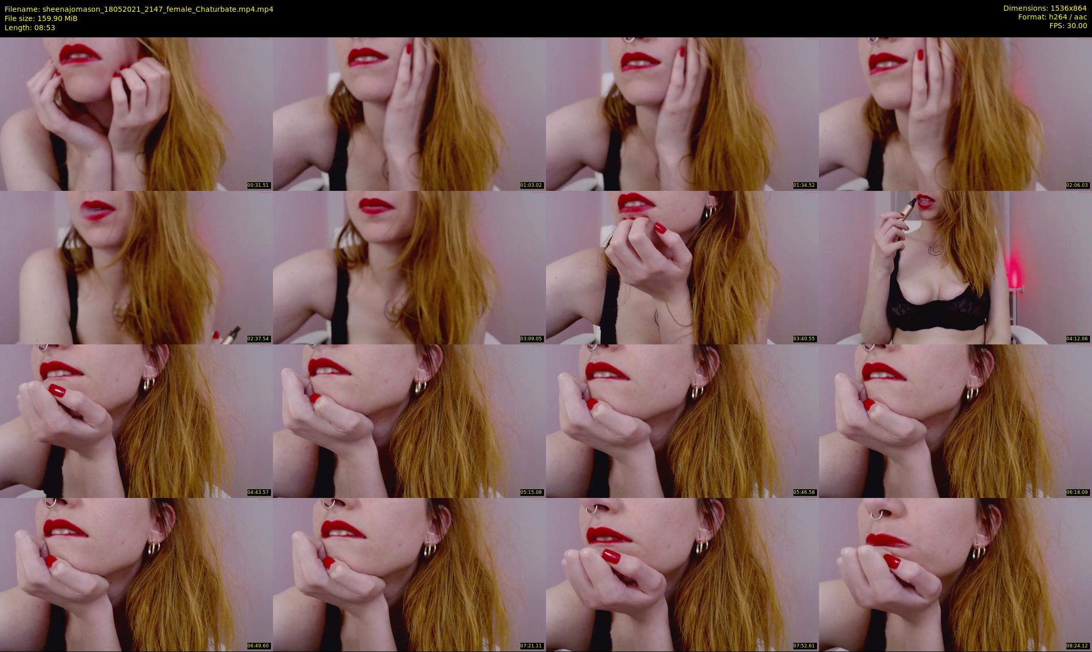 sheenajomason — 9 minute Chaturbate female cam show recording, 720p, May 18, 2021