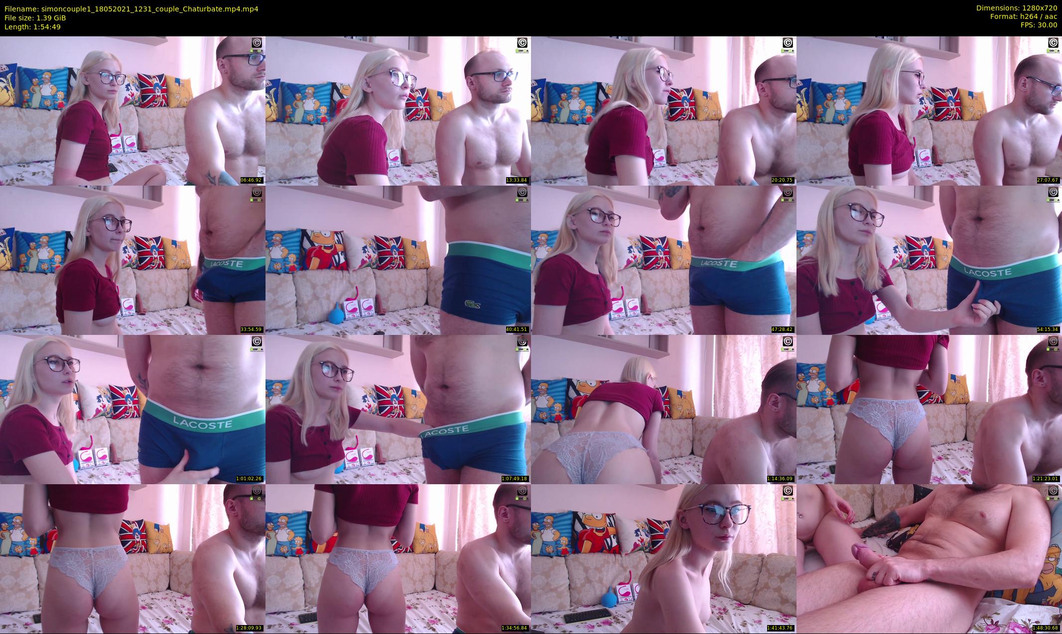 simoncouple1 — 115 minute Chaturbate couple cam show recording, 720p, May 18, 2021