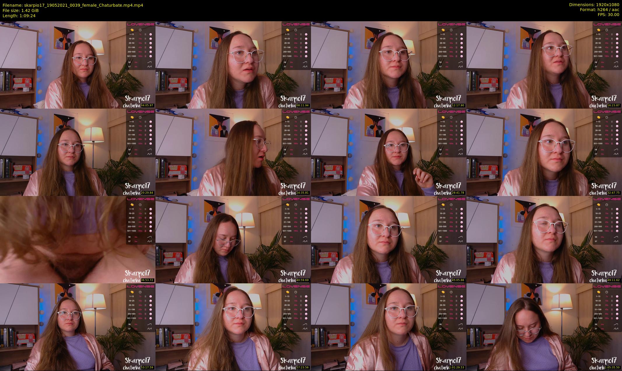 skarpio17 — 70 minute Chaturbate female cam show recording, 1080p, May 19, 2021