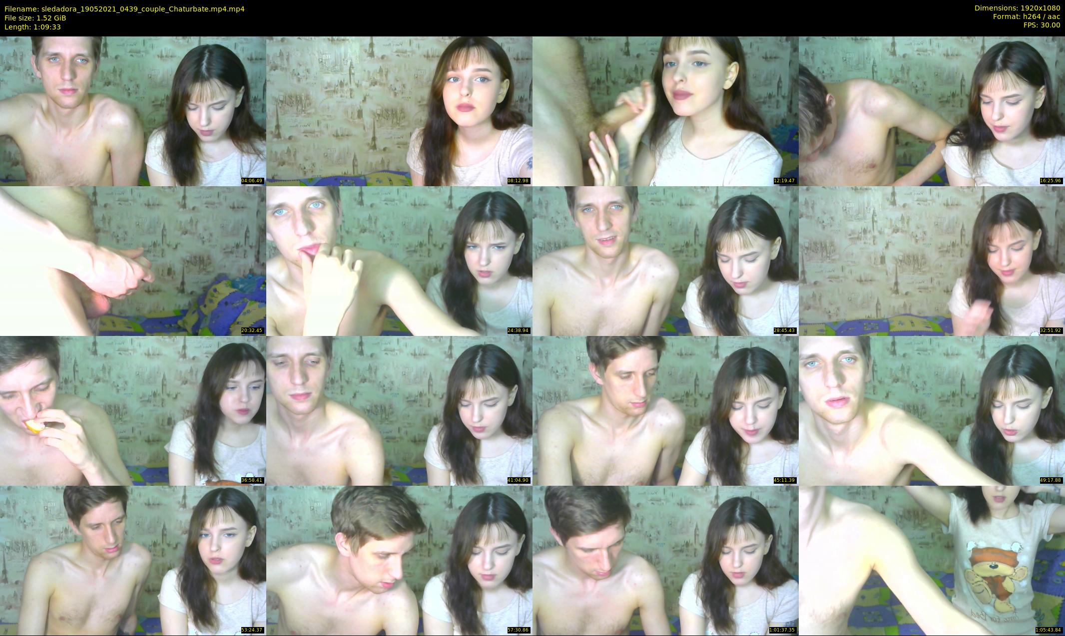 sledadora — 70 minute Chaturbate couple cam show recording, 1080p, May 19, 2021