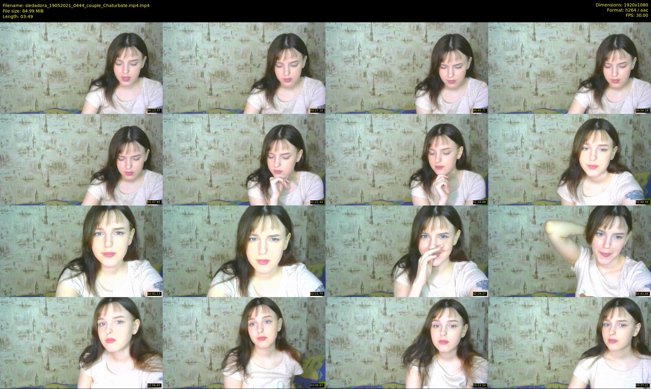 sledadora — 4 minute Chaturbate couple cam show recording, 1080p, May 19, 2021