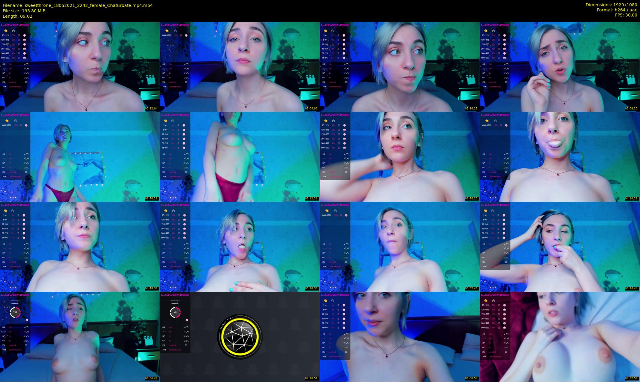 sweetthrone — 10 minute Chaturbate couple cam show recording, 1080p, May 18, 2021