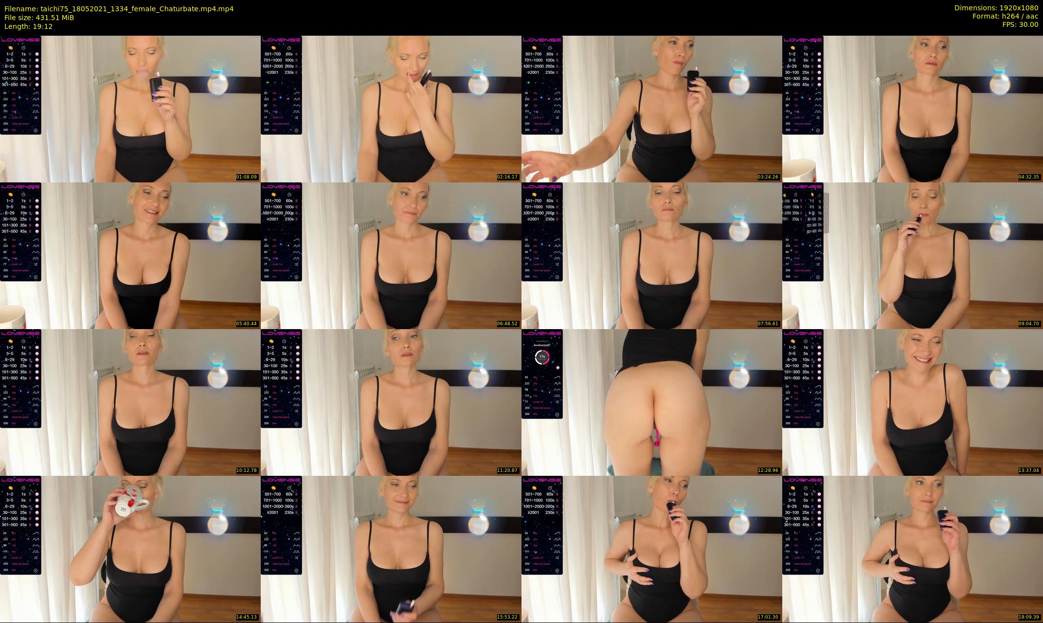 taichi75 — 20 minute Chaturbate female cam show recording, 1080p, May 18, 2021