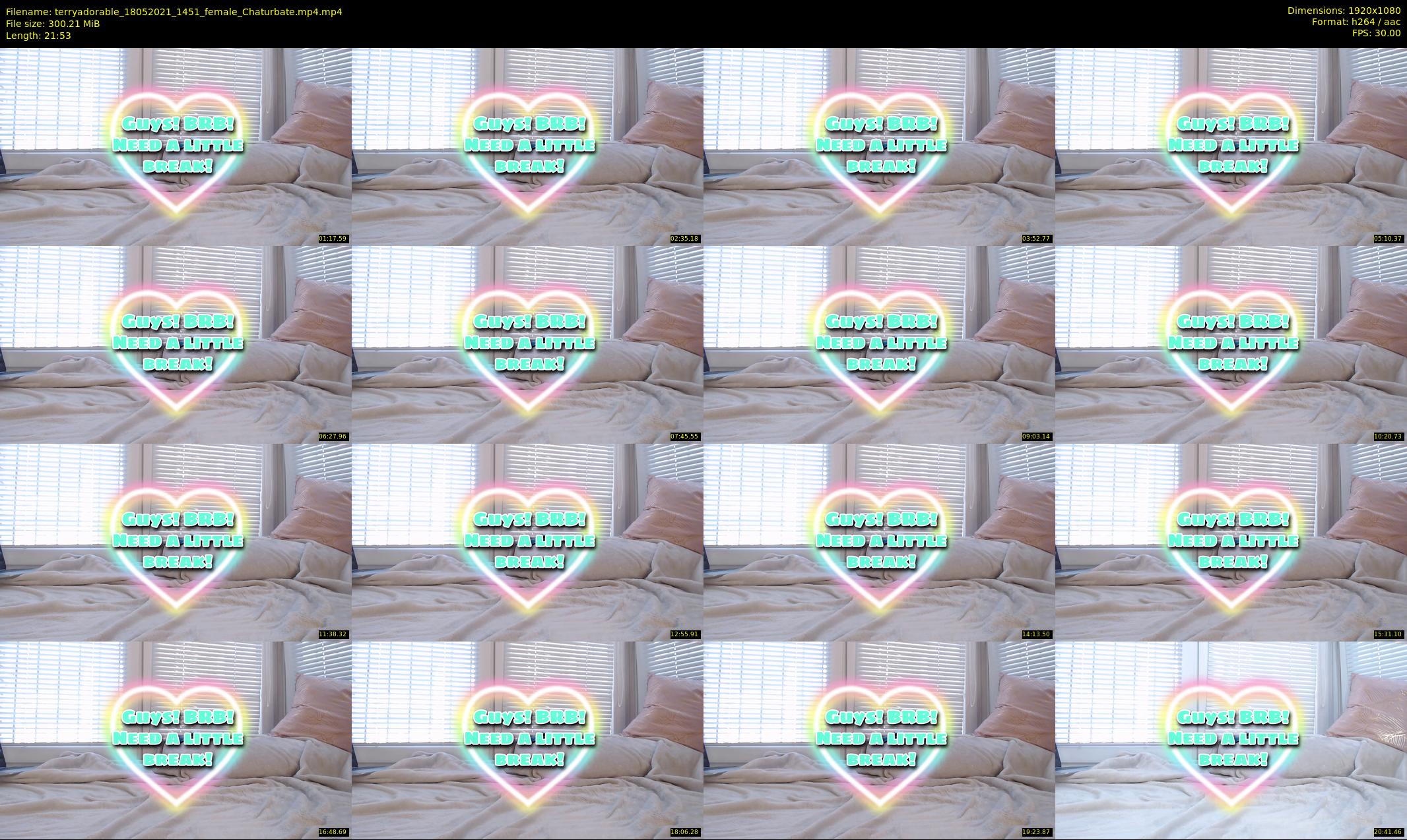 terryadorable — 22 minute Chaturbate female cam show recording, 1080p, May 18, 2021