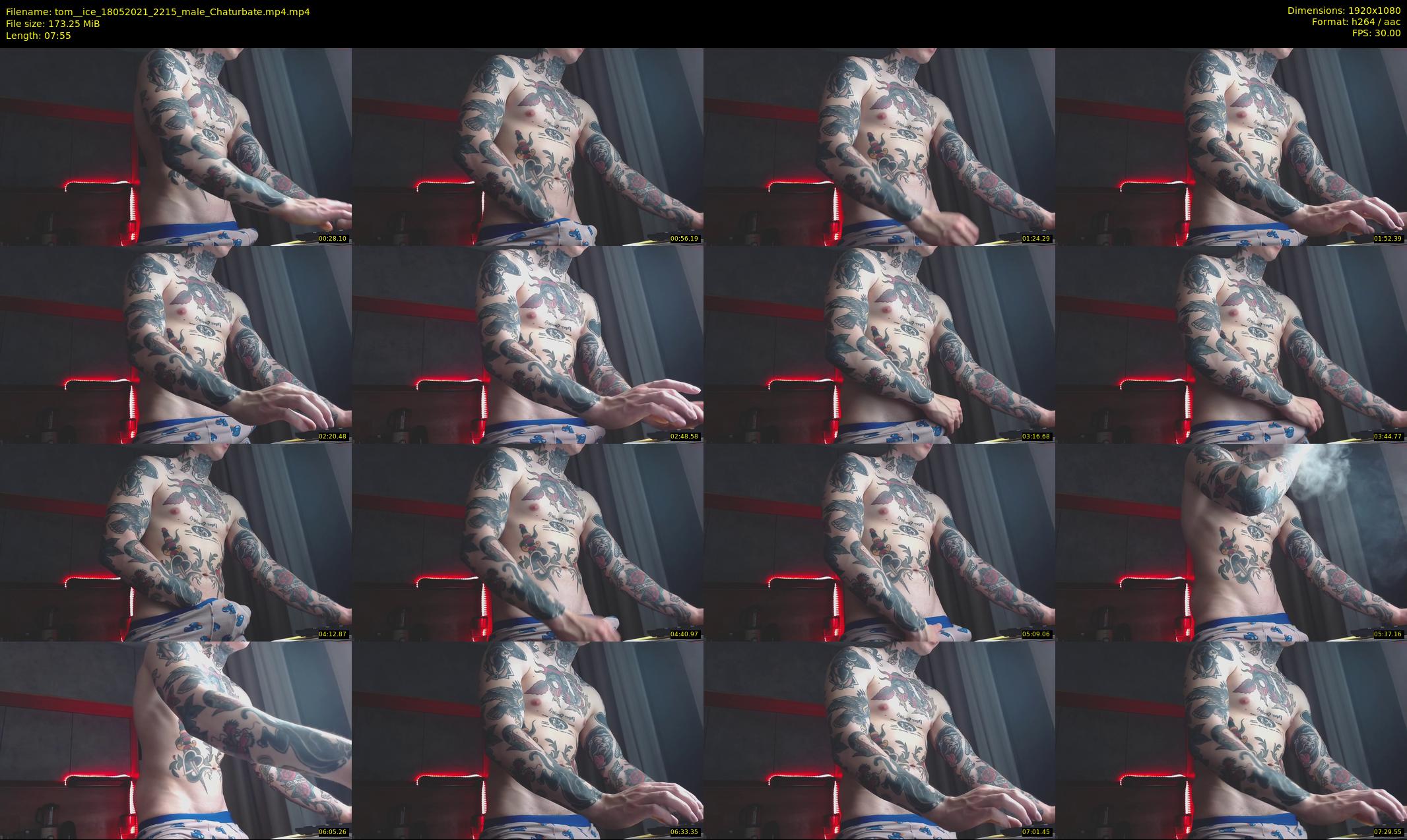 tom__ice — 8 minute Chaturbate male cam show recording, 1080p, May 18, 2021
