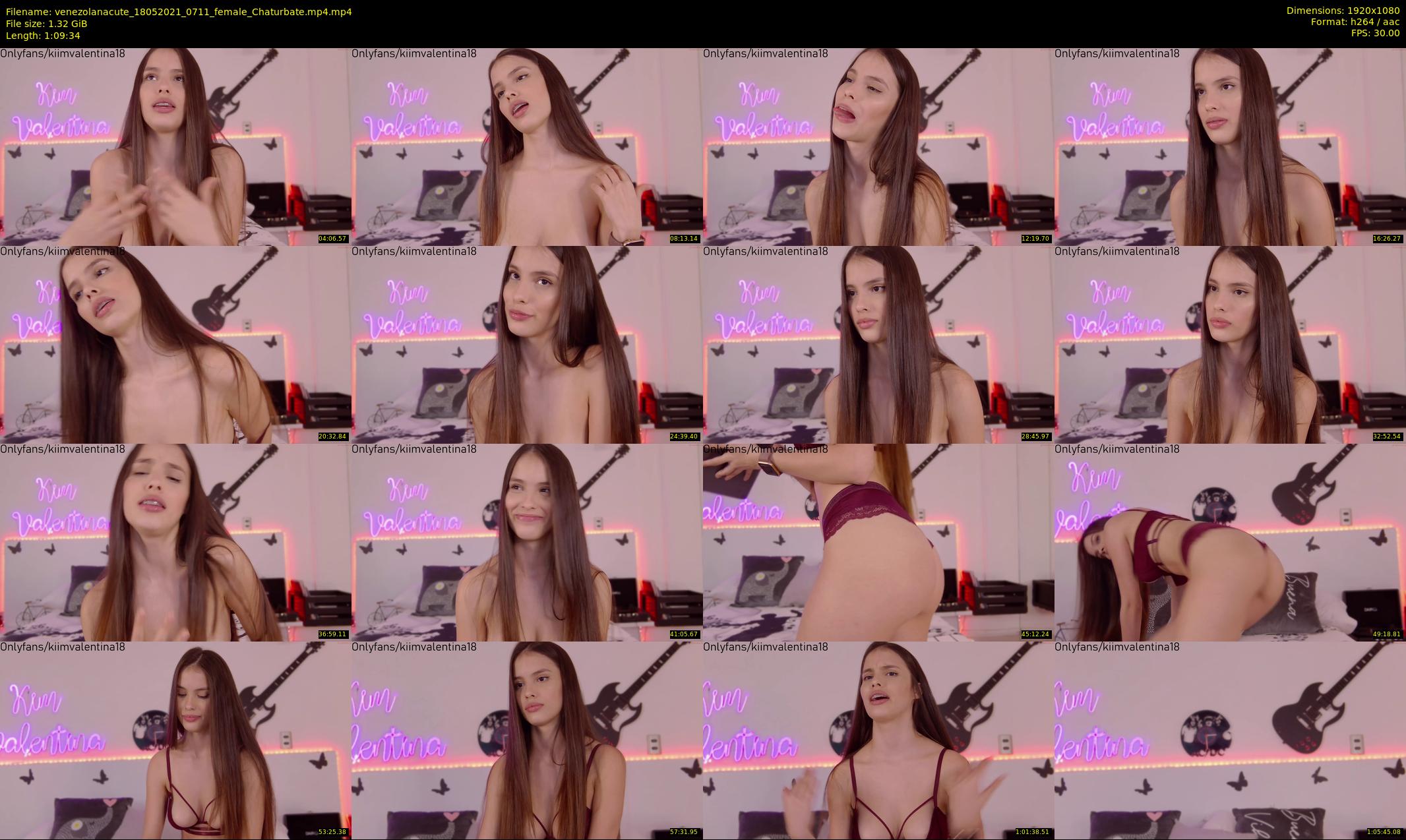venezolanacute — 70 minute Chaturbate female cam show recording, 1080p, May 18, 2021