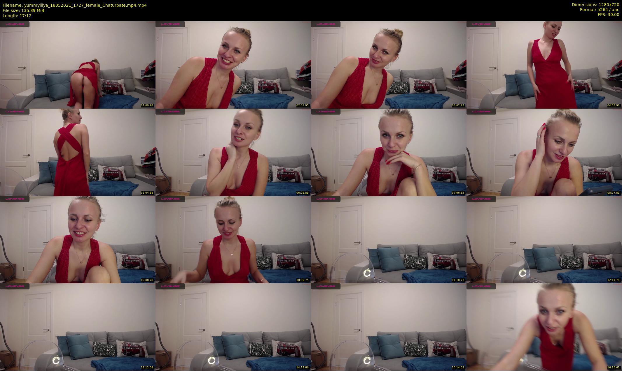 yummylilya — 18 minute Chaturbate female cam show recording, 720p, May 18, 2021