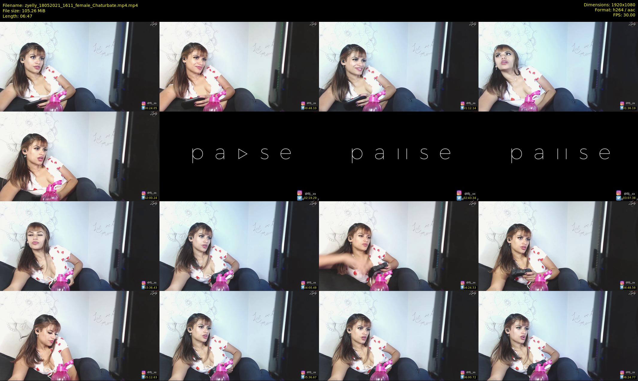 zyelly — 7 minute Chaturbate female cam show recording, 1080p, May 18, 2021