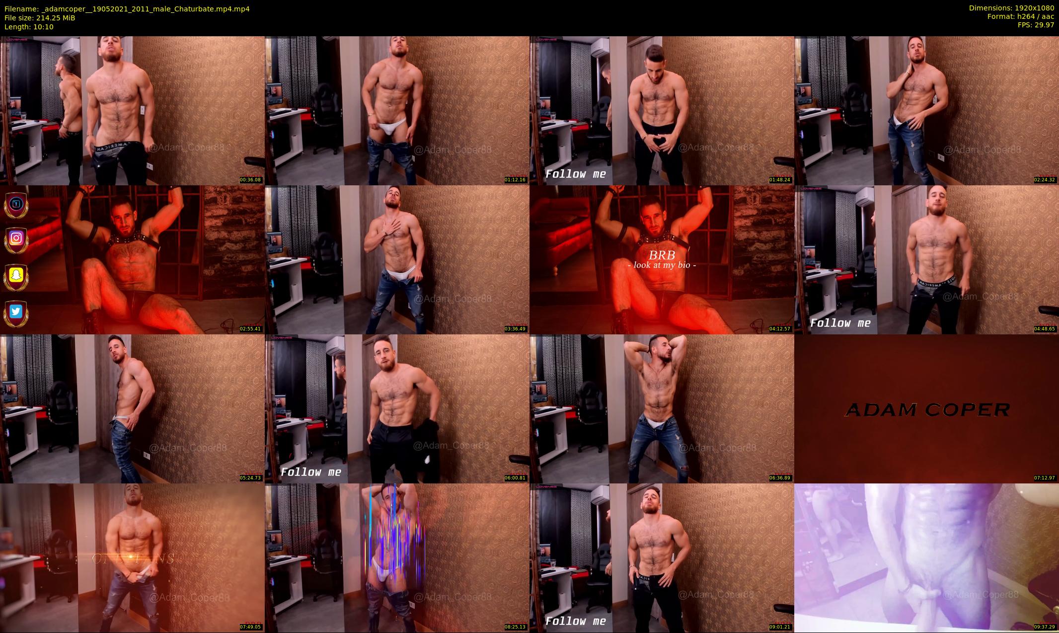 _adamcoper_ — 11 minute Chaturbate male cam show recording, 1080p, May 19, 2021