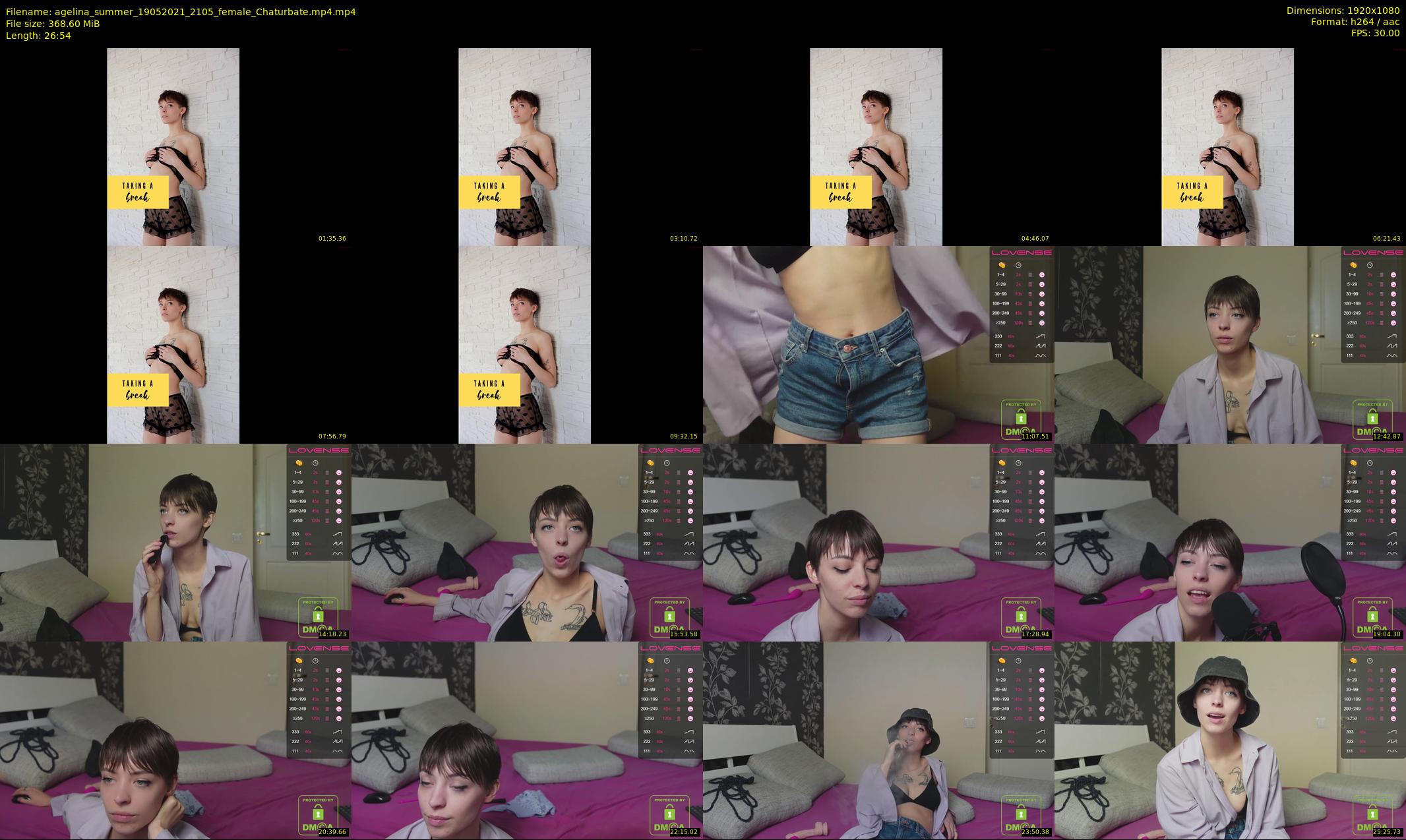 agelina_summer — 27 minute Chaturbate female cam show recording, 1080p, May 19, 2021