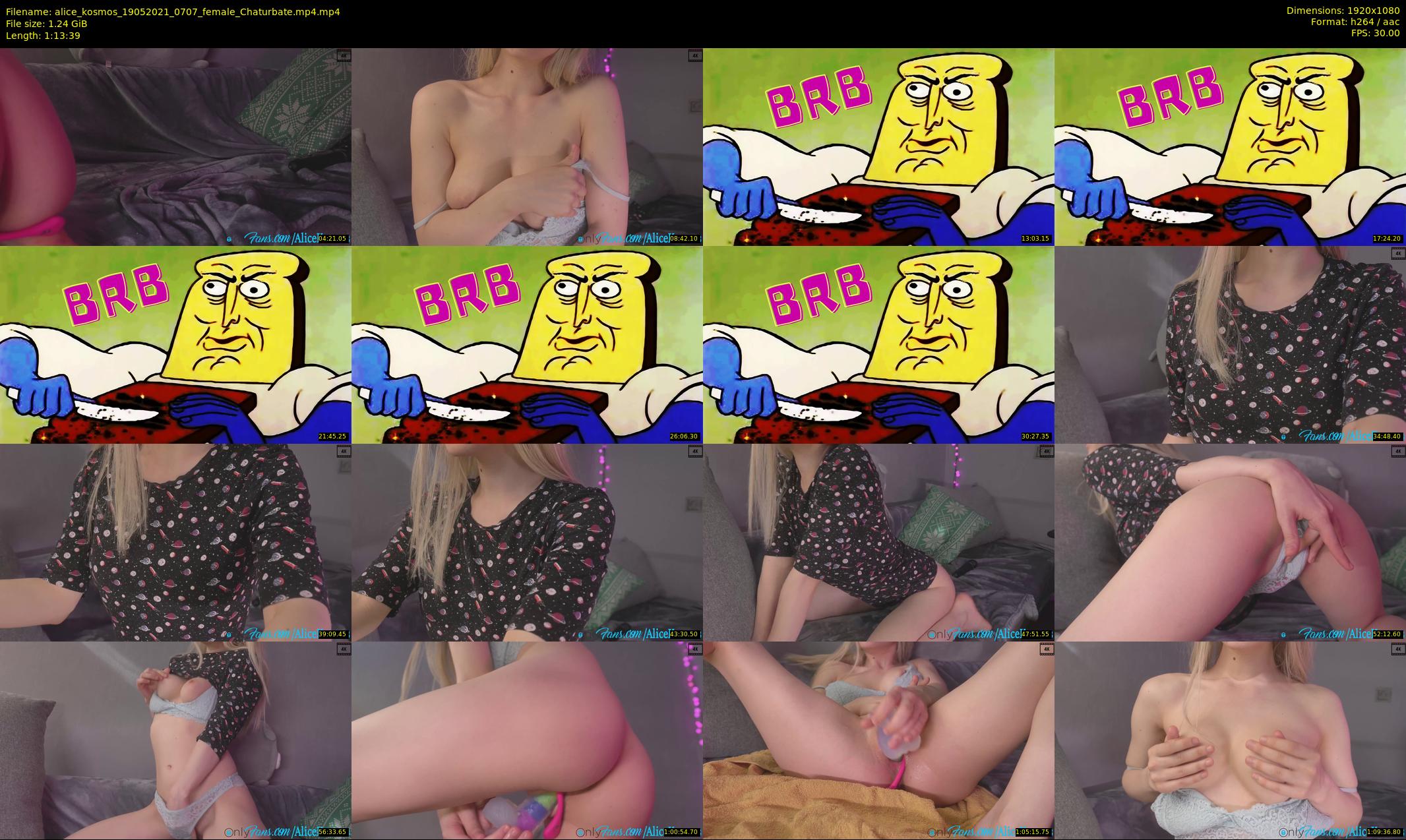 alice_kosmos — 74 minute Chaturbate female cam show recording, 1080p, May 19, 2021