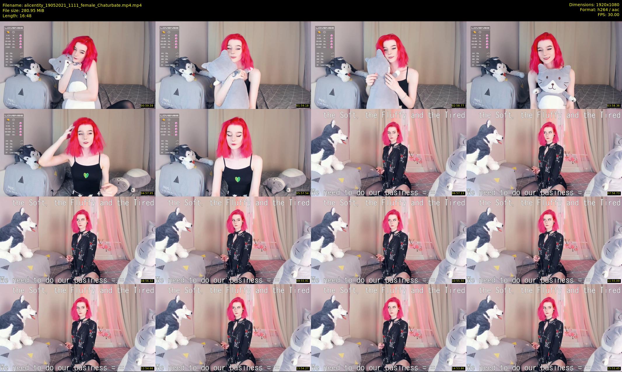 alicentity — 17 minute Chaturbate female cam show recording, 1080p, May 19, 2021