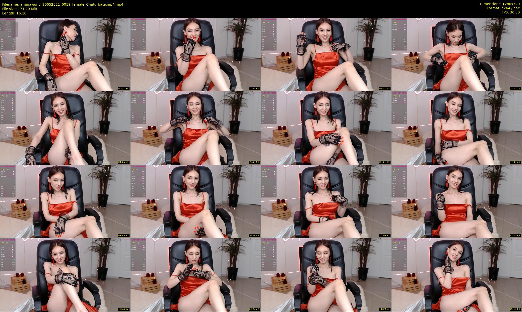 aminawong — 17 minute Chaturbate female cam show recording, 720p, May 20, 2021