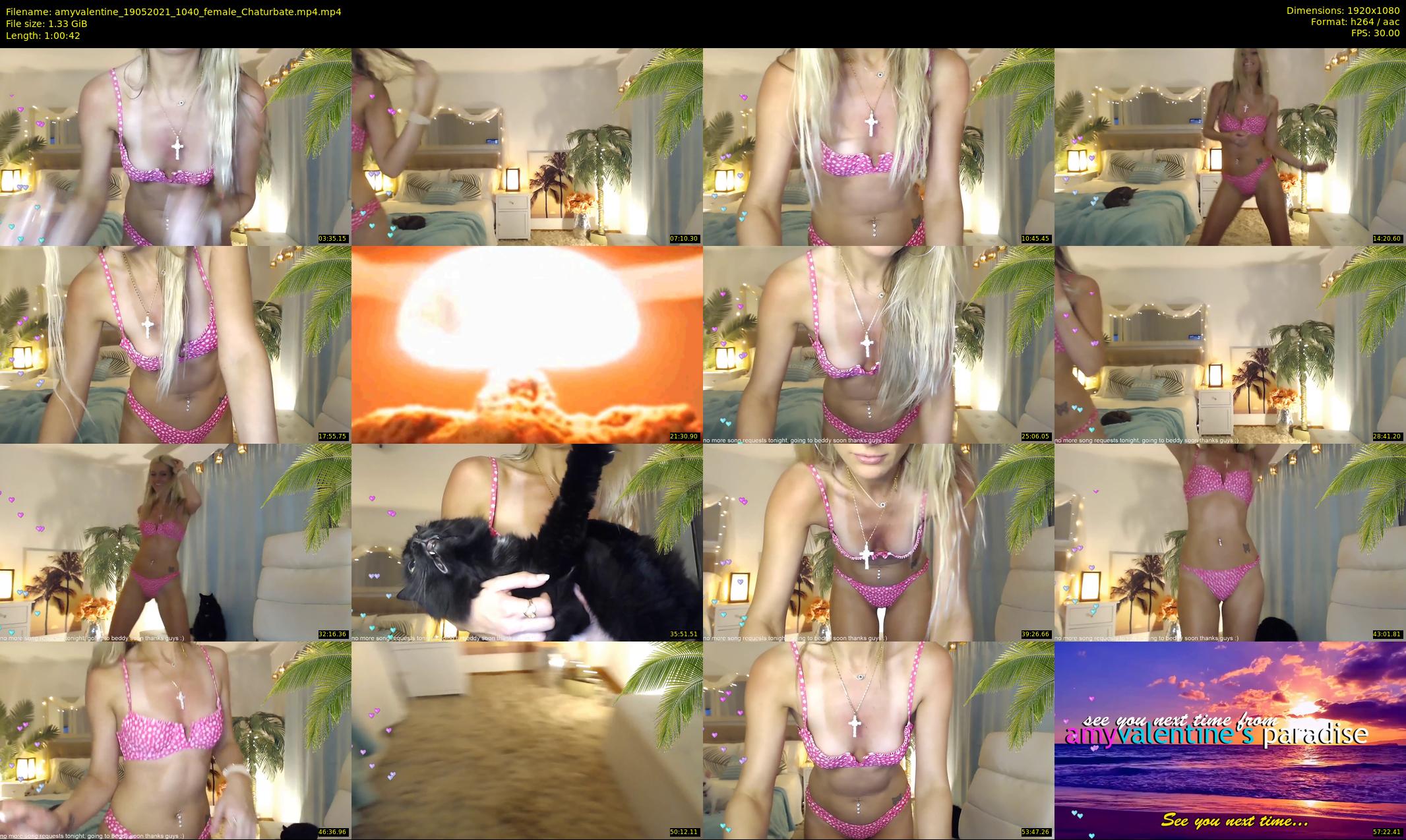 amyvalentine — 61 minute Chaturbate female cam show recording, 1080p, May 19, 2021