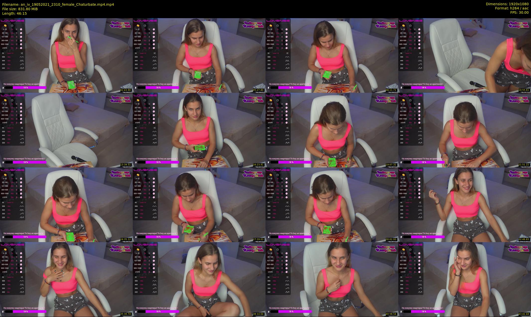 an_iv — 47 minute Chaturbate female cam show recording, 1080p, May 19, 2021