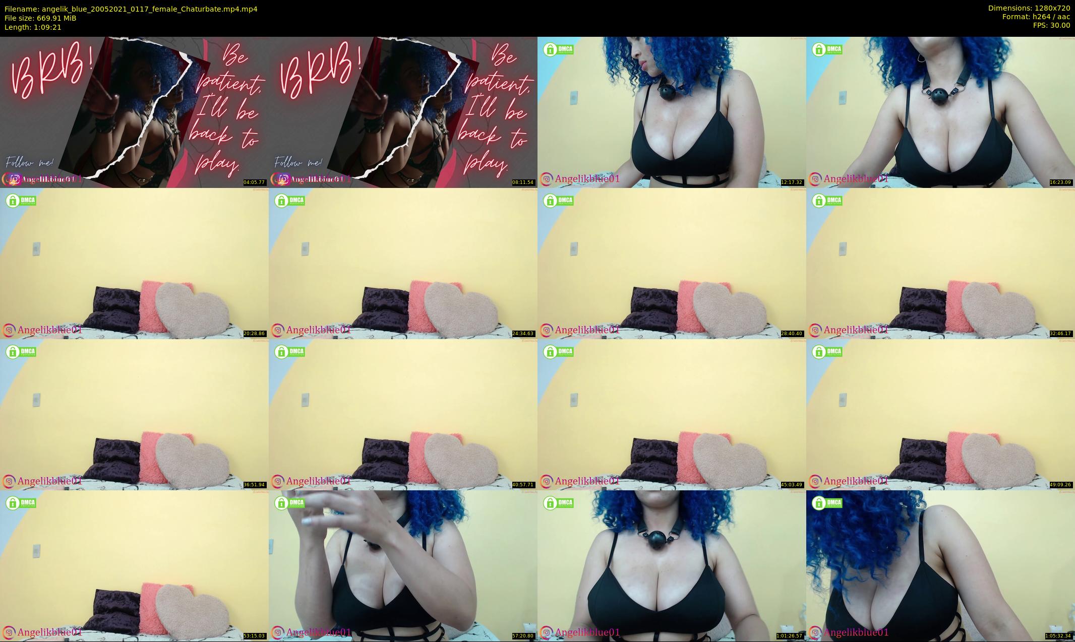 angelik_blue — 70 minute Chaturbate female cam show recording, 720p, May 20, 2021