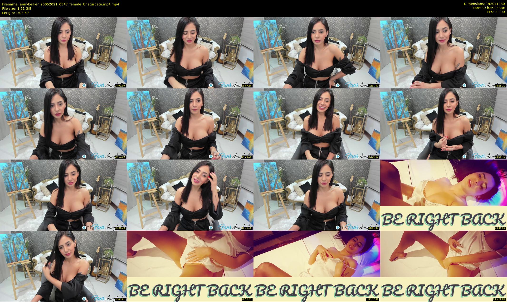 annybeiker — 69 minute Chaturbate female cam show recording, 1080p, May 20, 2021