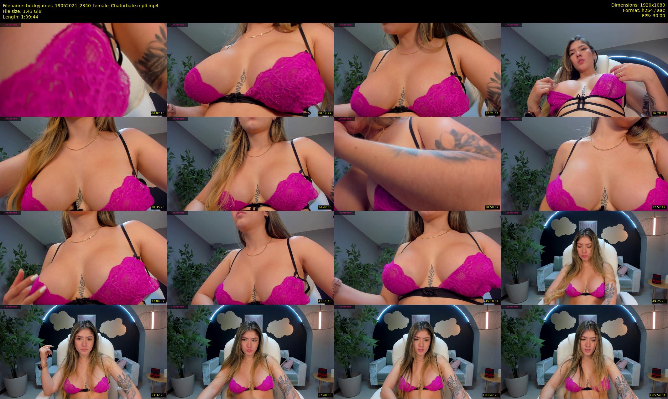 beckyjames — 70 minute Chaturbate female cam show recording, 1080p, May 19, 2021