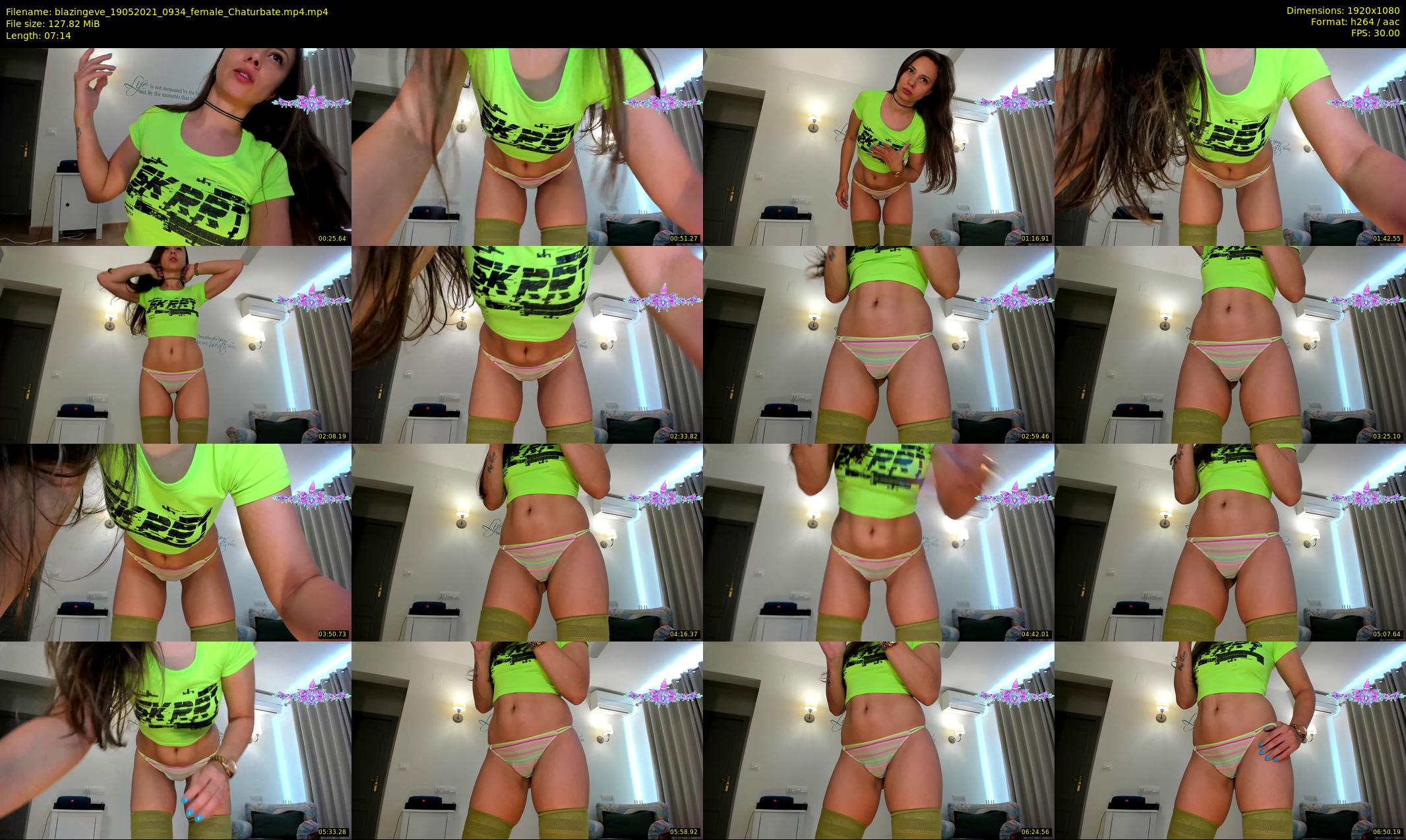blazingeve — 8 minute Chaturbate female cam show recording, 1080p, May 19, 2021
