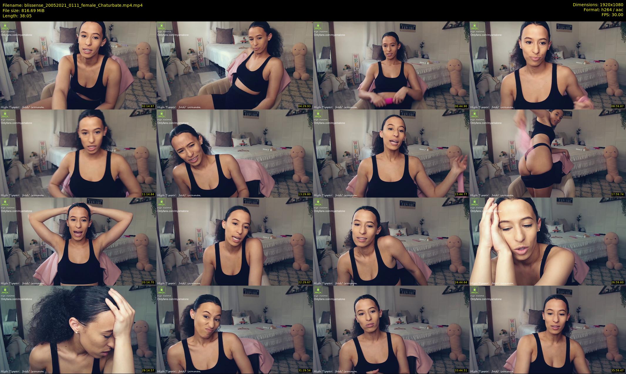 blissense — 39 minute Chaturbate female cam show recording, 1080p, May 20, 2021