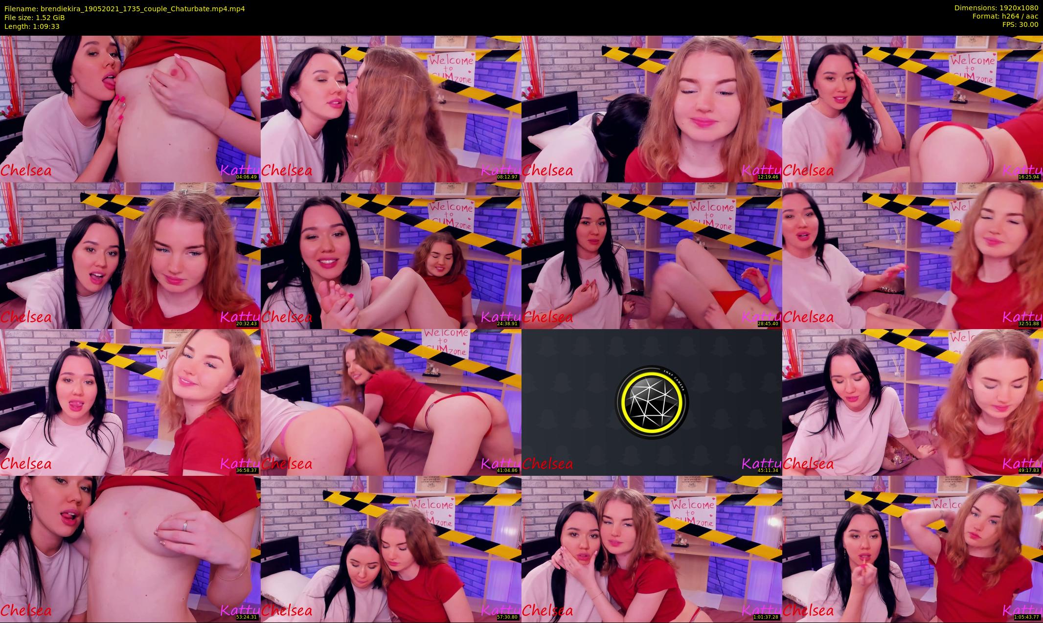 brendiekira — 70 minute Chaturbate couple cam show recording, 1080p, May 19, 2021