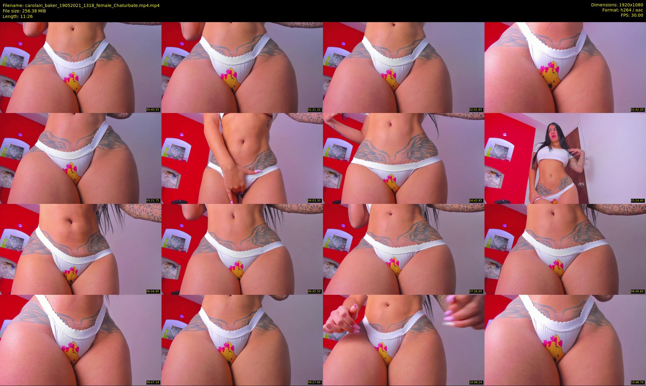 carolain_baker — 12 minute Chaturbate female cam show recording, 1080p, May 19, 2021