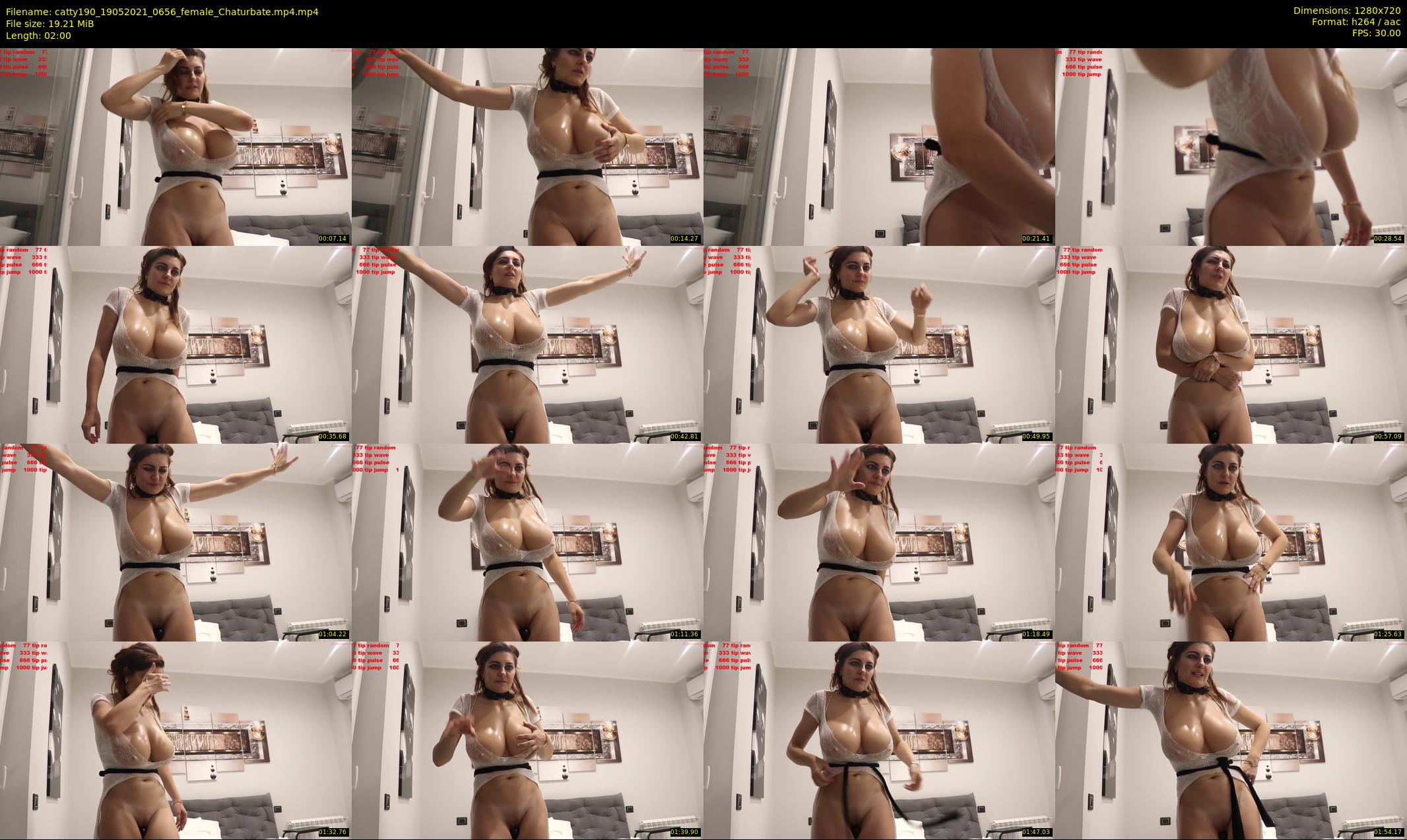 catty190 — 2 minute Chaturbate female cam show recording, 720p, May 19, 2021