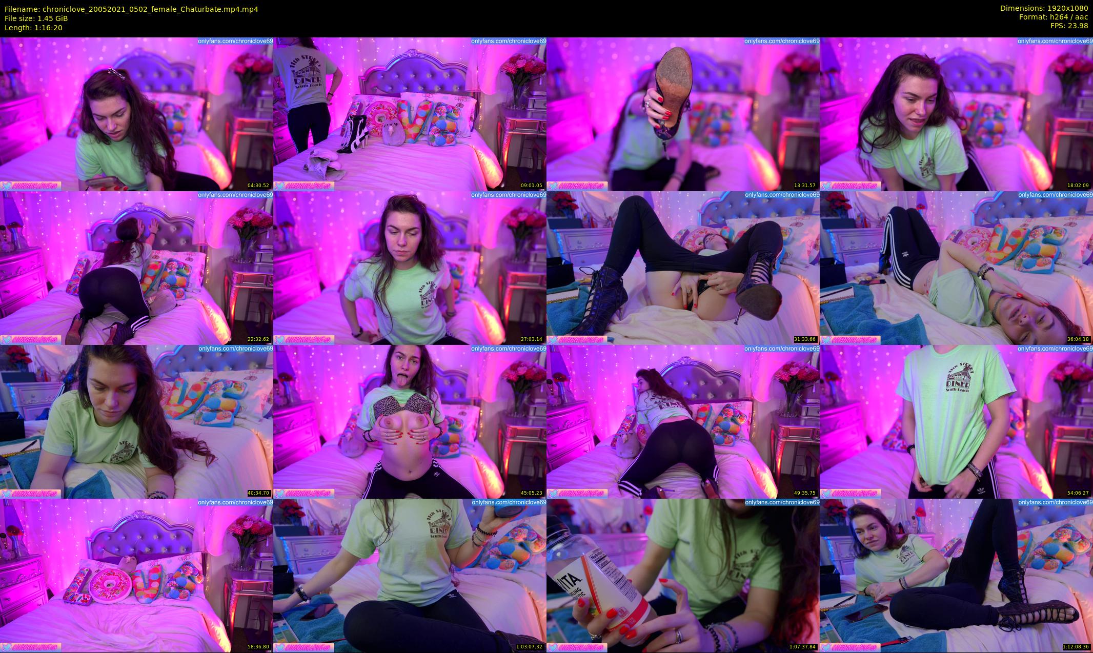 chroniclove — 77 minute Chaturbate female cam show recording, 1080p, May 20, 2021