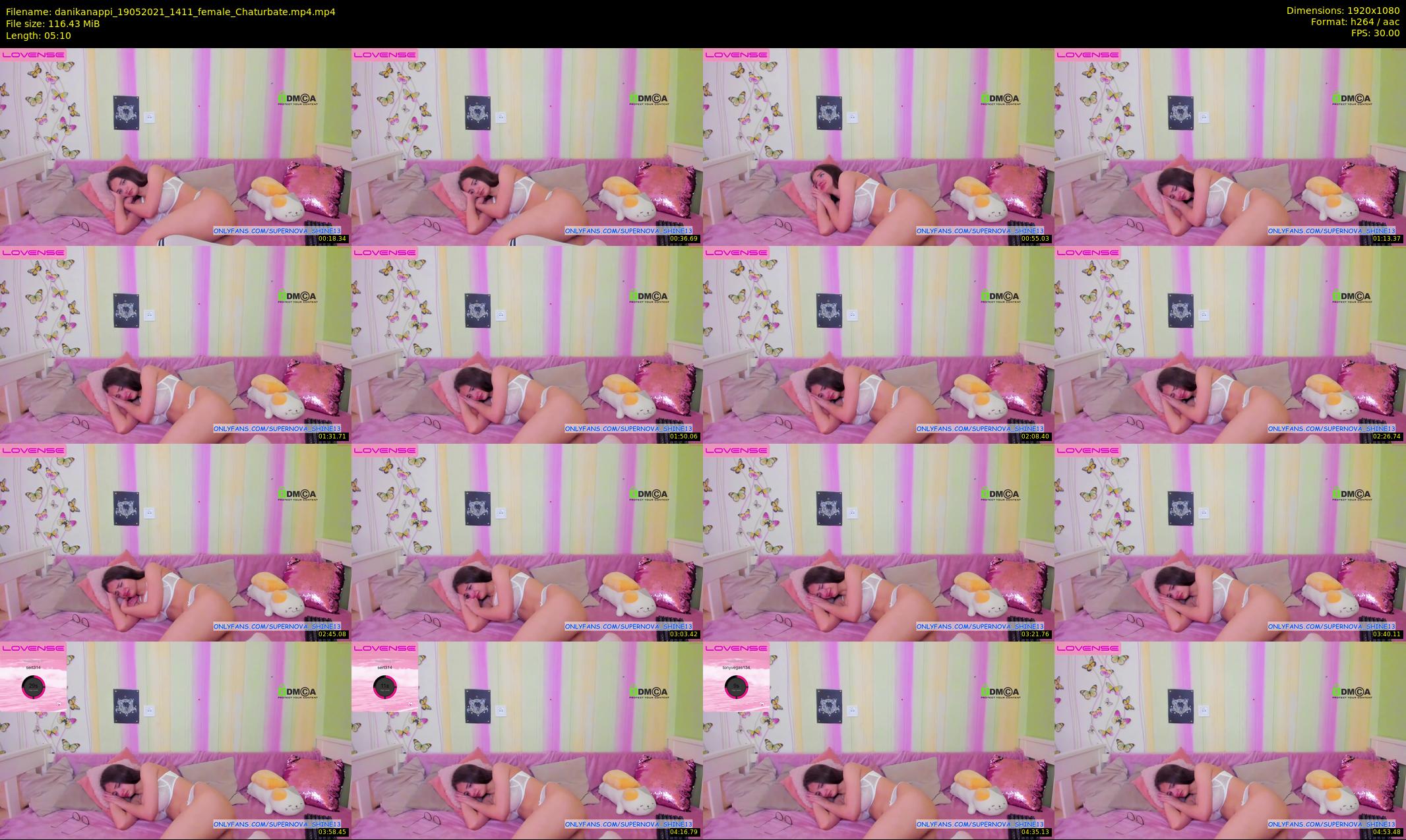 danikanappi — 6 minute Chaturbate female cam show recording, 1080p, May 19, 2021