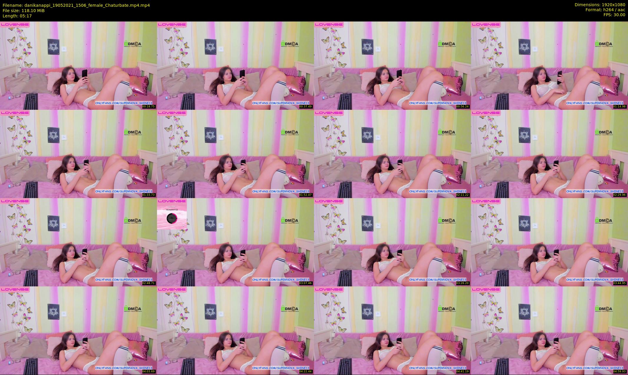 danikanappi — 6 minute Chaturbate female cam show recording, 1080p, May 19, 2021
