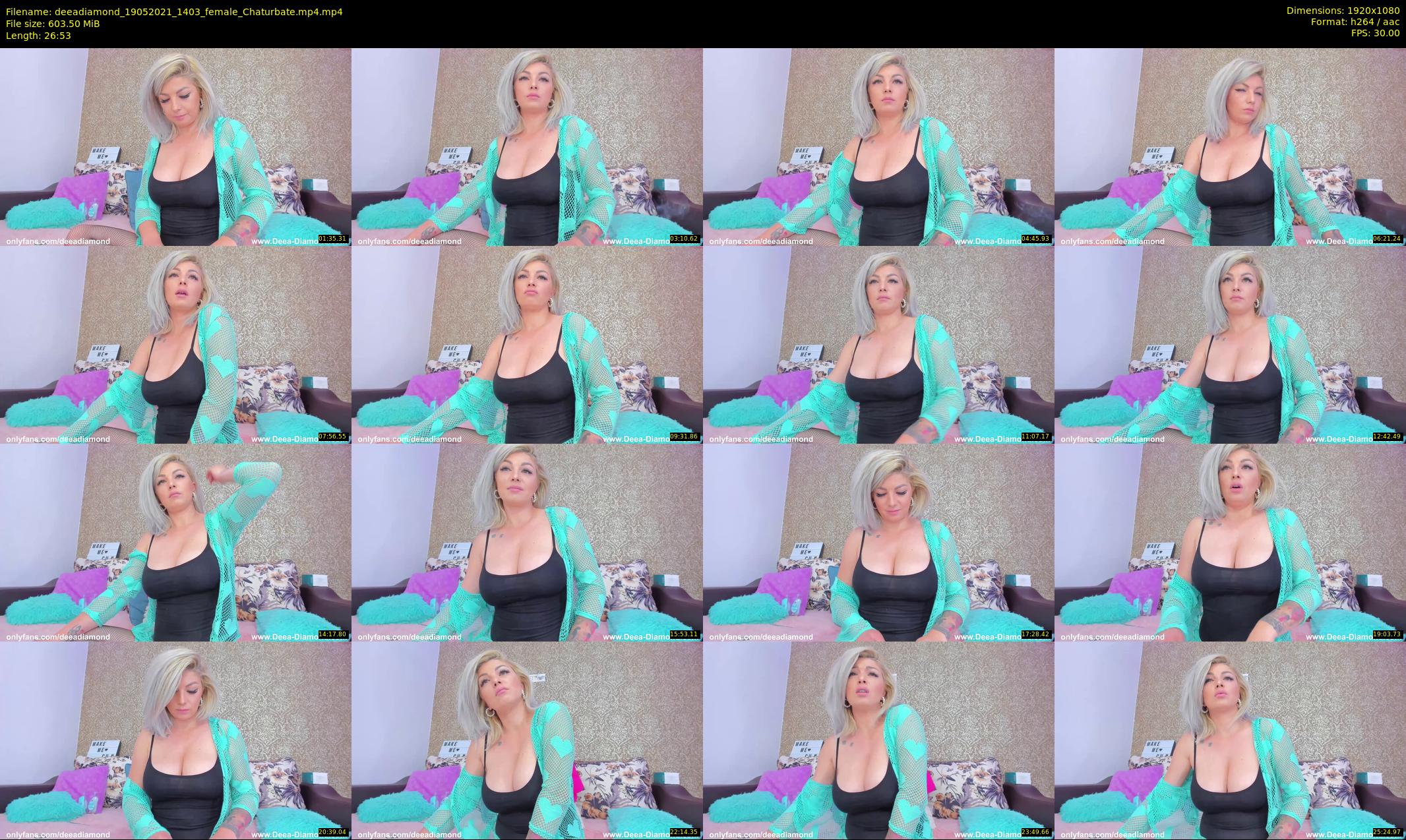 deeadiamond — 27 minute Chaturbate female cam show recording, 1080p, May 19, 2021
