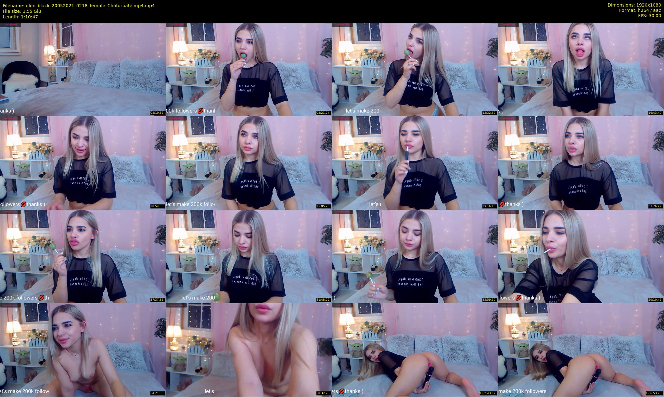 elen_black — 71 minute Chaturbate female cam show recording, 1080p, May 20, 2021