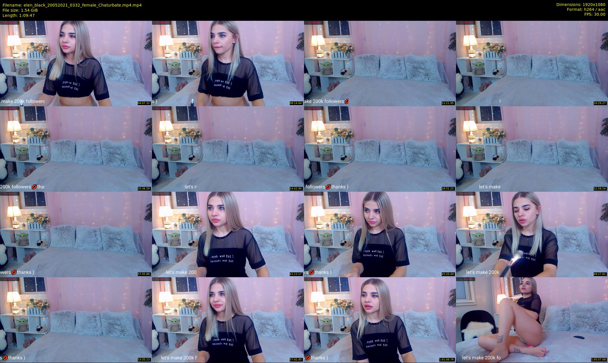 elen_black — 70 minute Chaturbate female cam show recording, 1080p, May 20, 2021