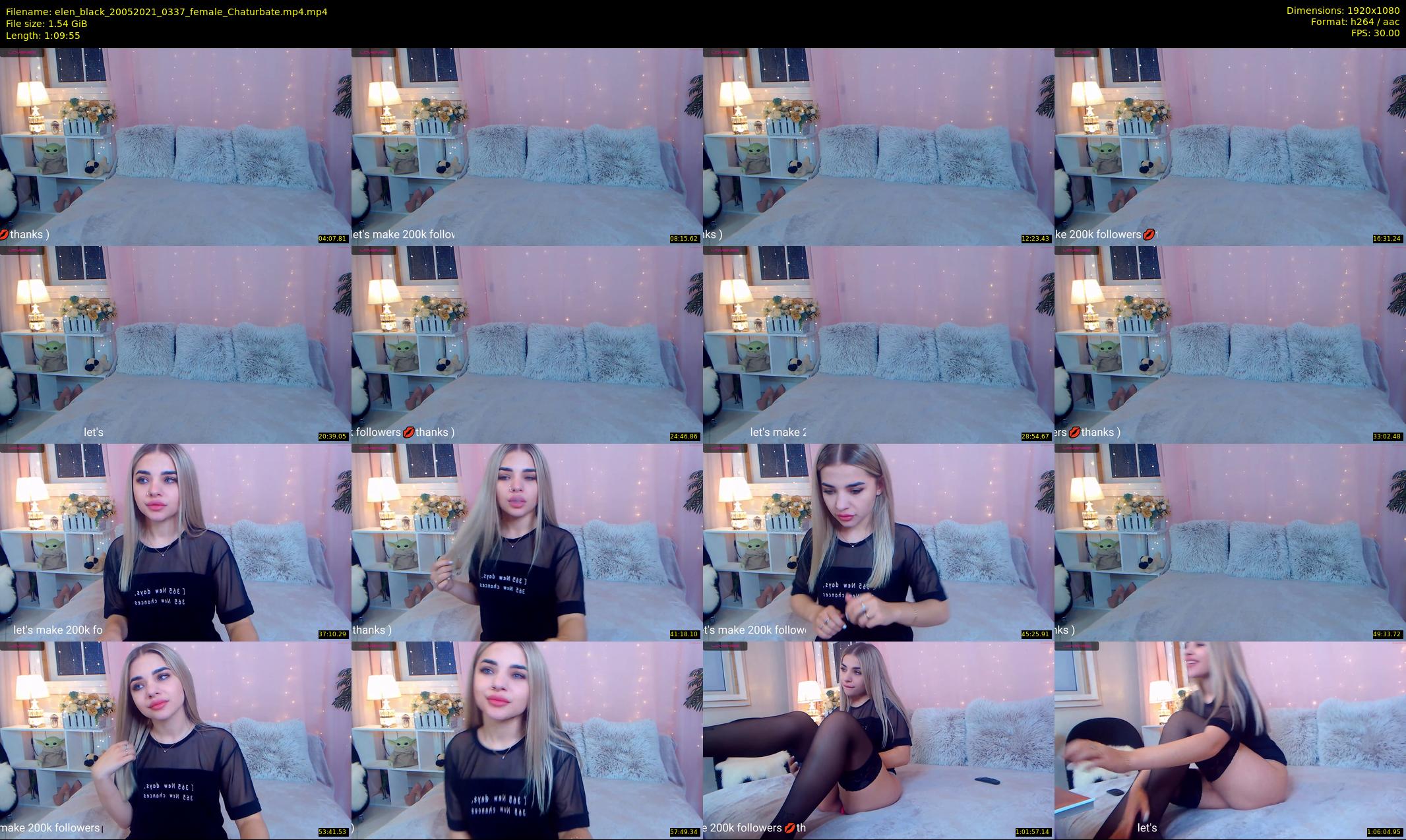 elen_black — 70 minute Chaturbate female cam show recording, 1080p, May 20, 2021