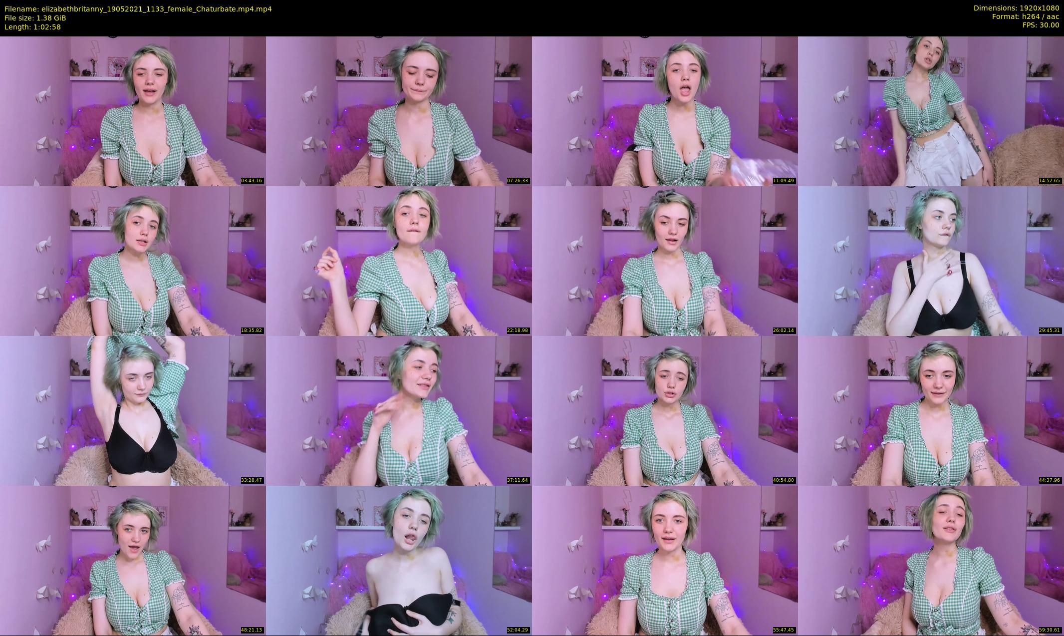 elizabethbritanny — 63 minute Chaturbate female cam show recording, 1080p, May 19, 2021