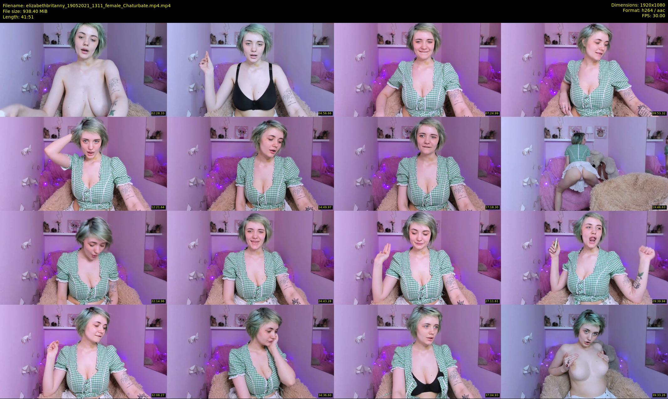 elizabethbritanny — 42 minute Chaturbate female cam show recording, 1080p, May 19, 2021