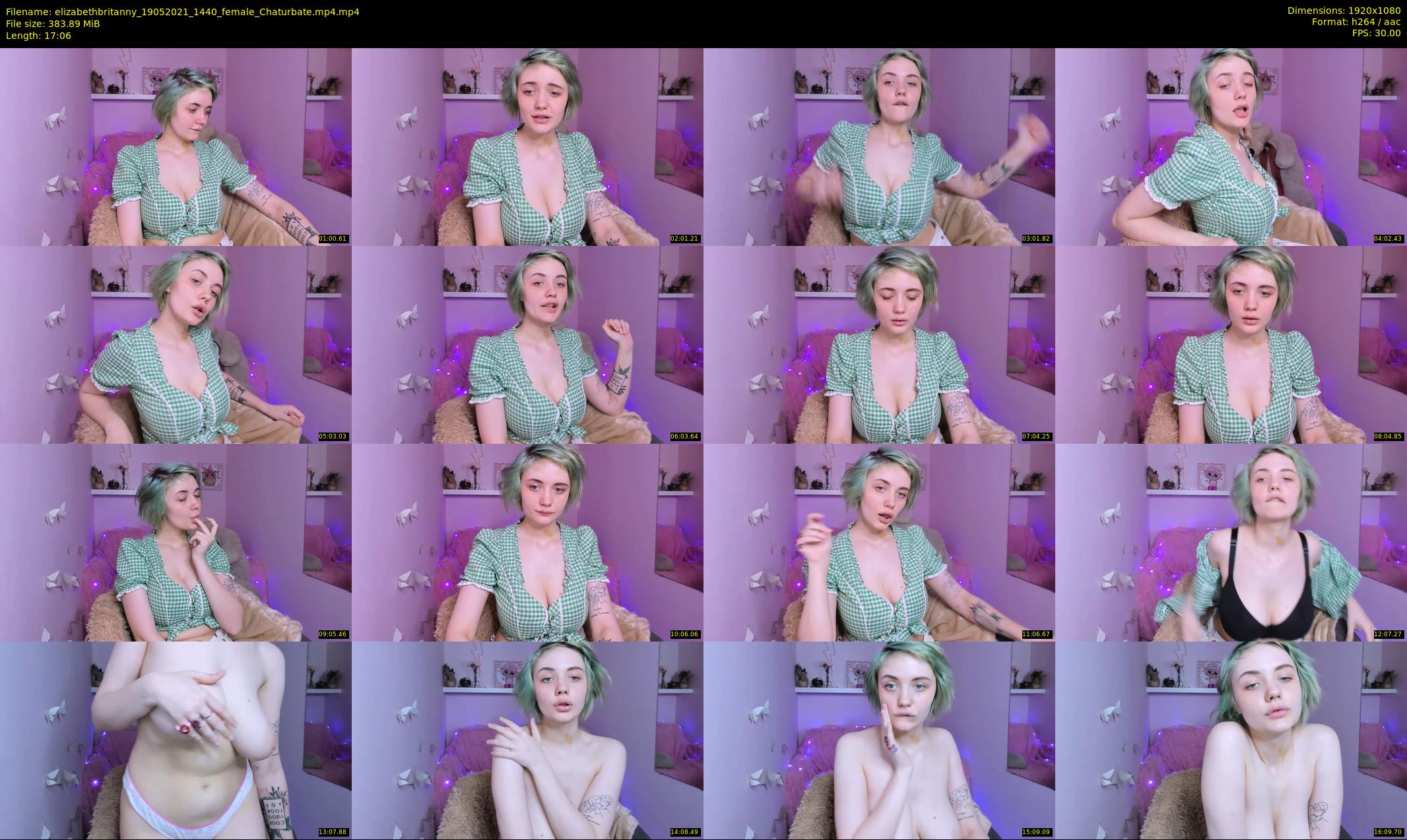 elizabethbritanny — 18 minute Chaturbate female cam show recording, 1080p, May 19, 2021